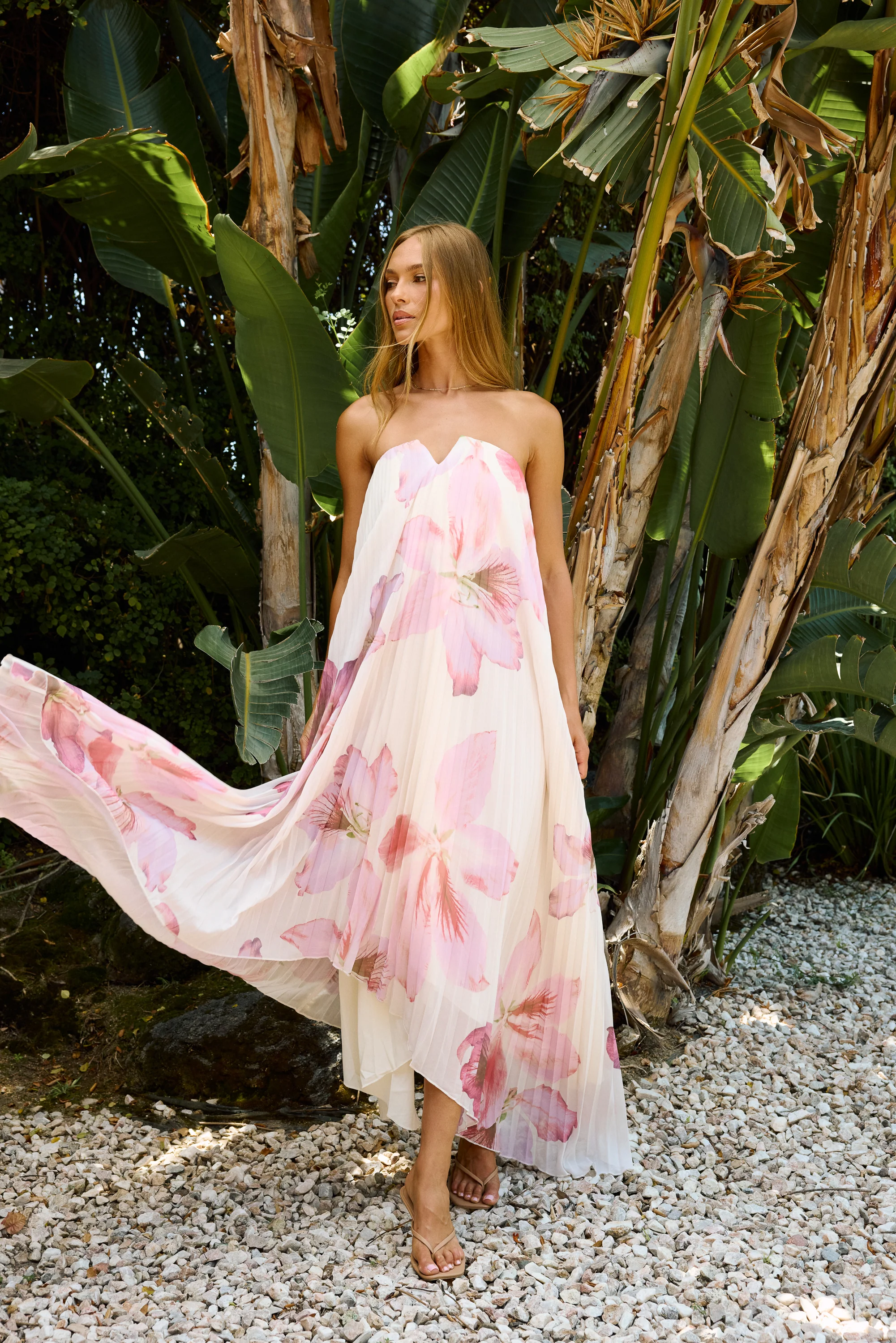 Freya Floral Accordion Maxi Dress - FINAL SALE
