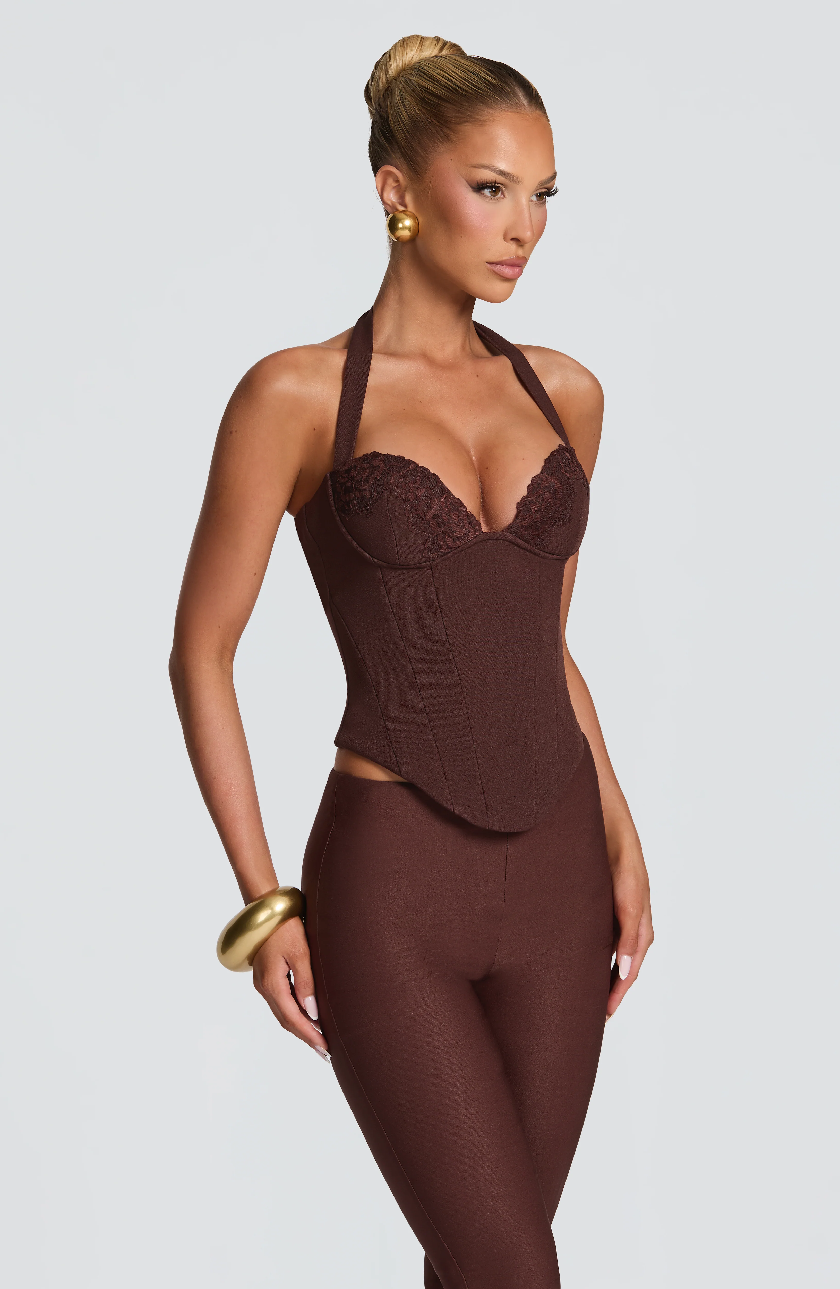 Cassia Top - Plum Brown