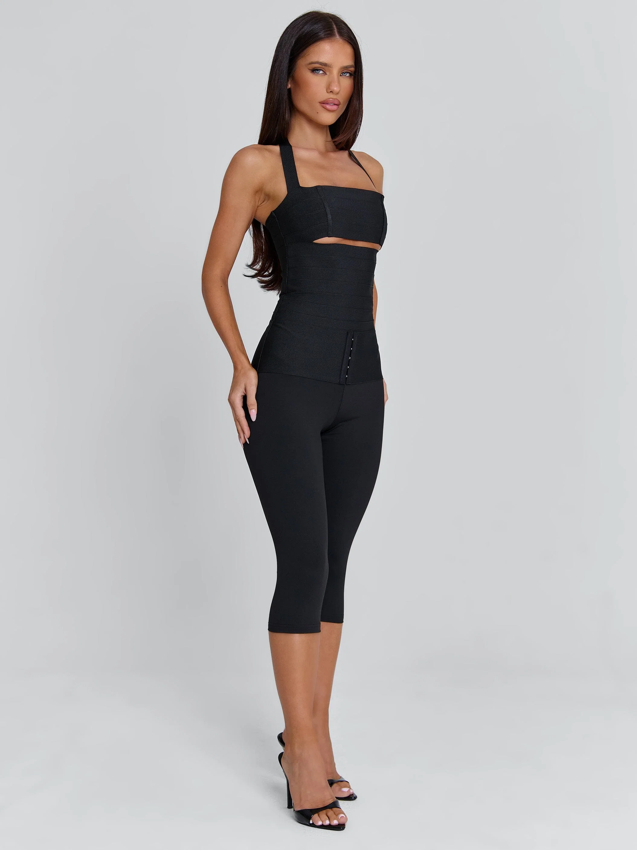 KARNE CAPRI JUMPSUIT BLACK