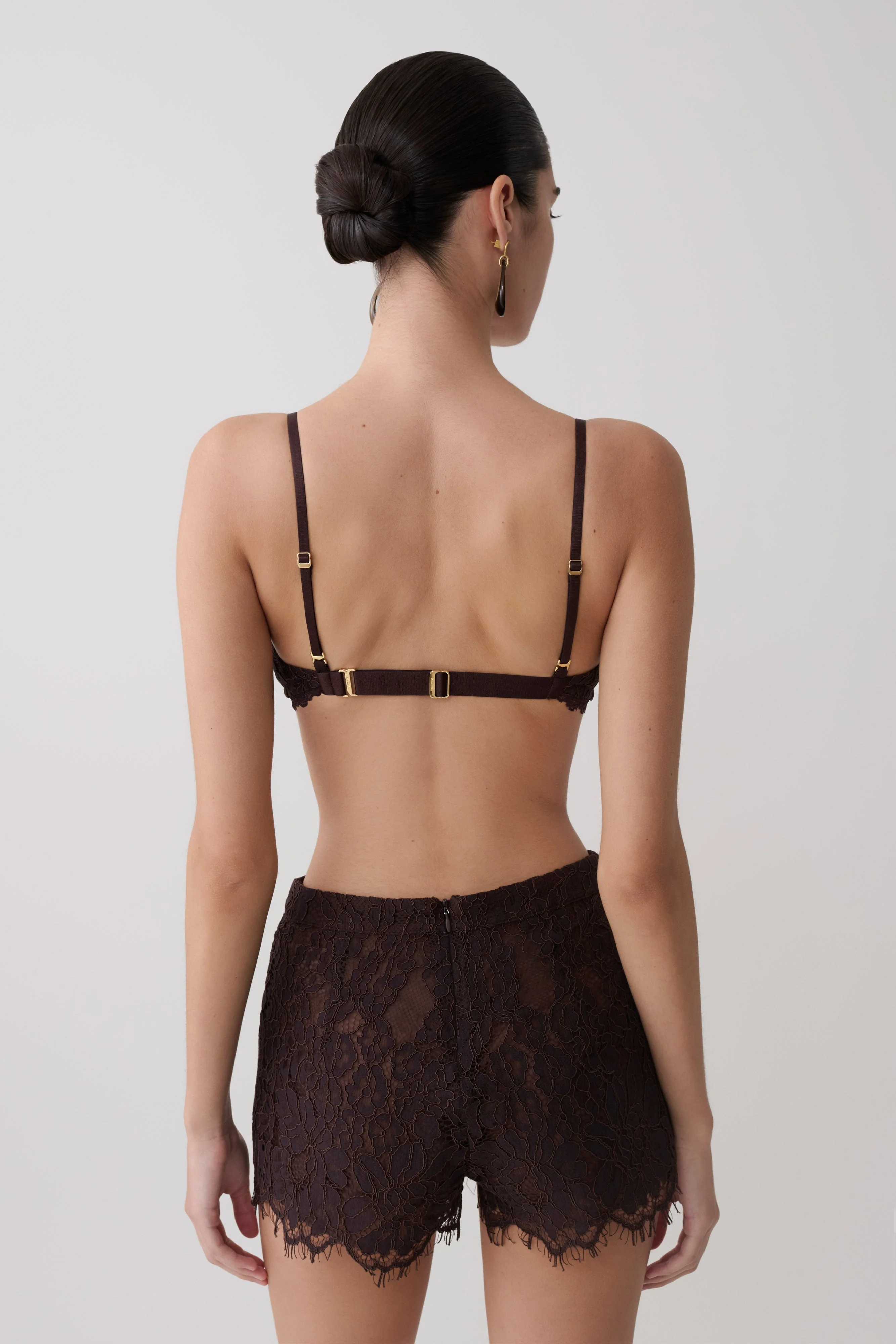 Gigi Lace Bralette - Dark Chocolate