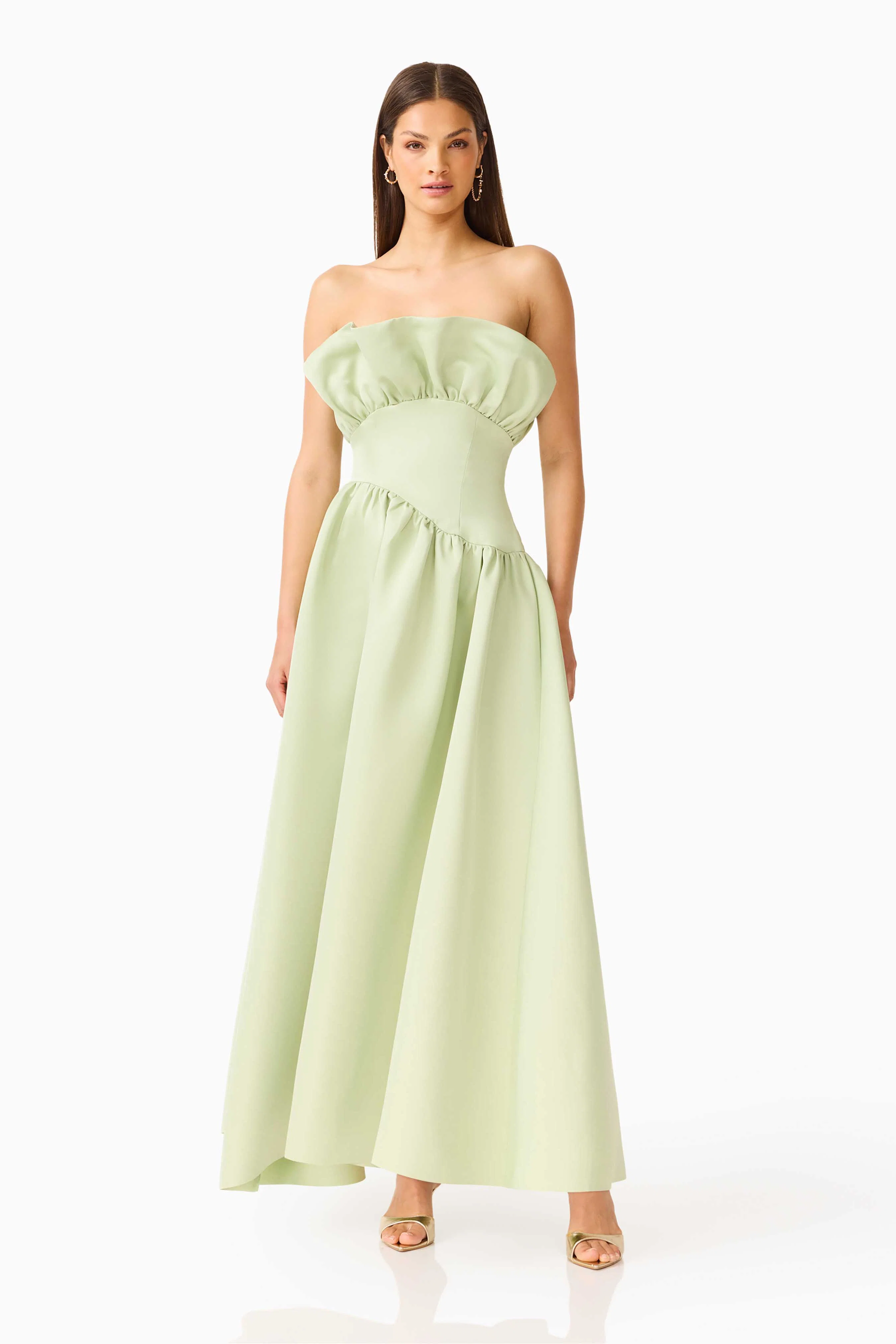 Laurel Sleeveless Maxi Dress in Sage Green