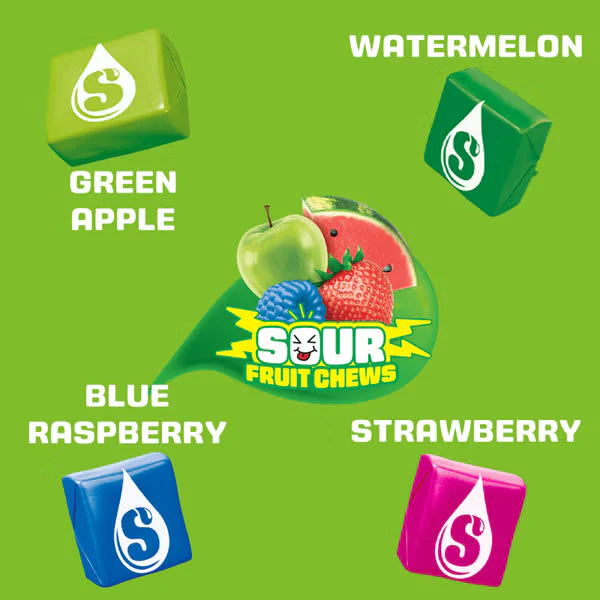 Starburst Sour Fruit Chews Chewy Candy 2.07 oz