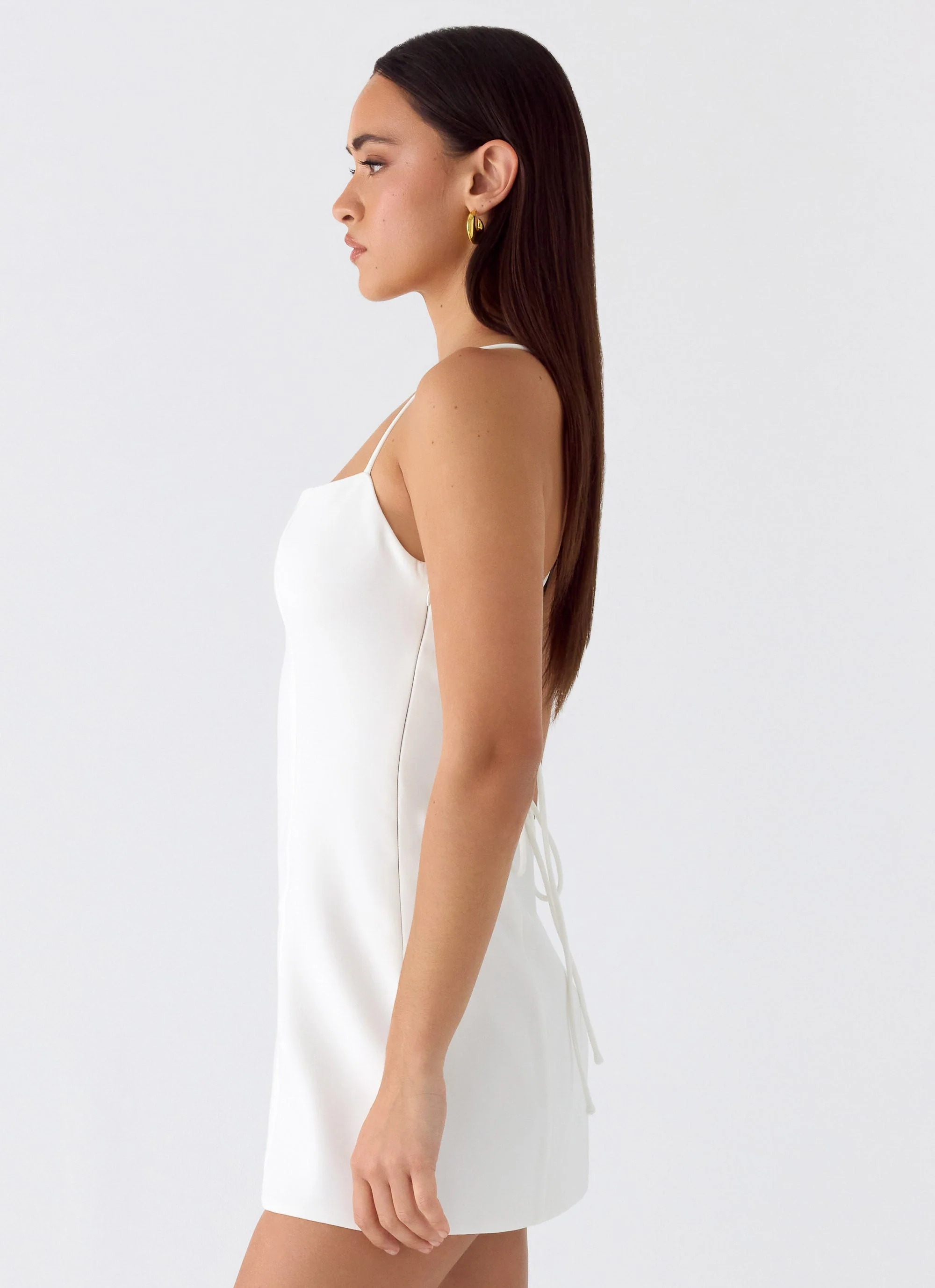 Famous Mini Dress - White - luluinthesky