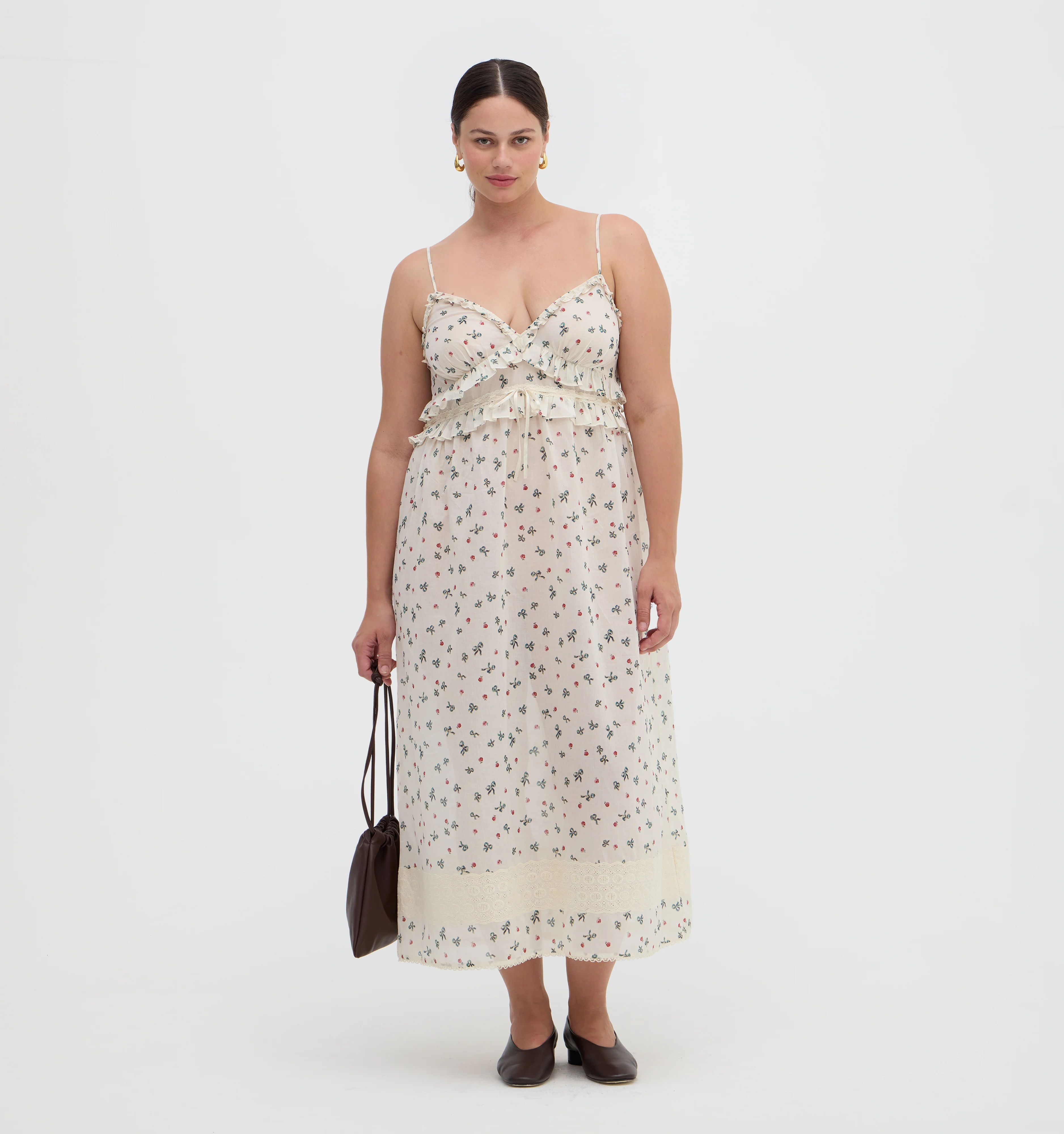 The Rayna Nightgown - Rosie Bow Toss, Ivory