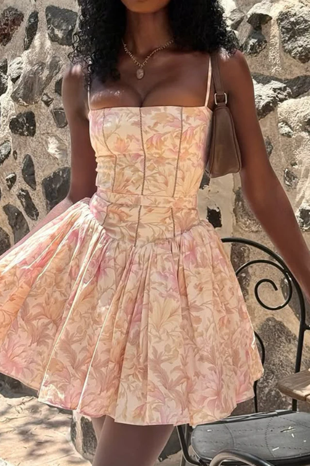 Ysabella Stretch Cotton Mini Sundress