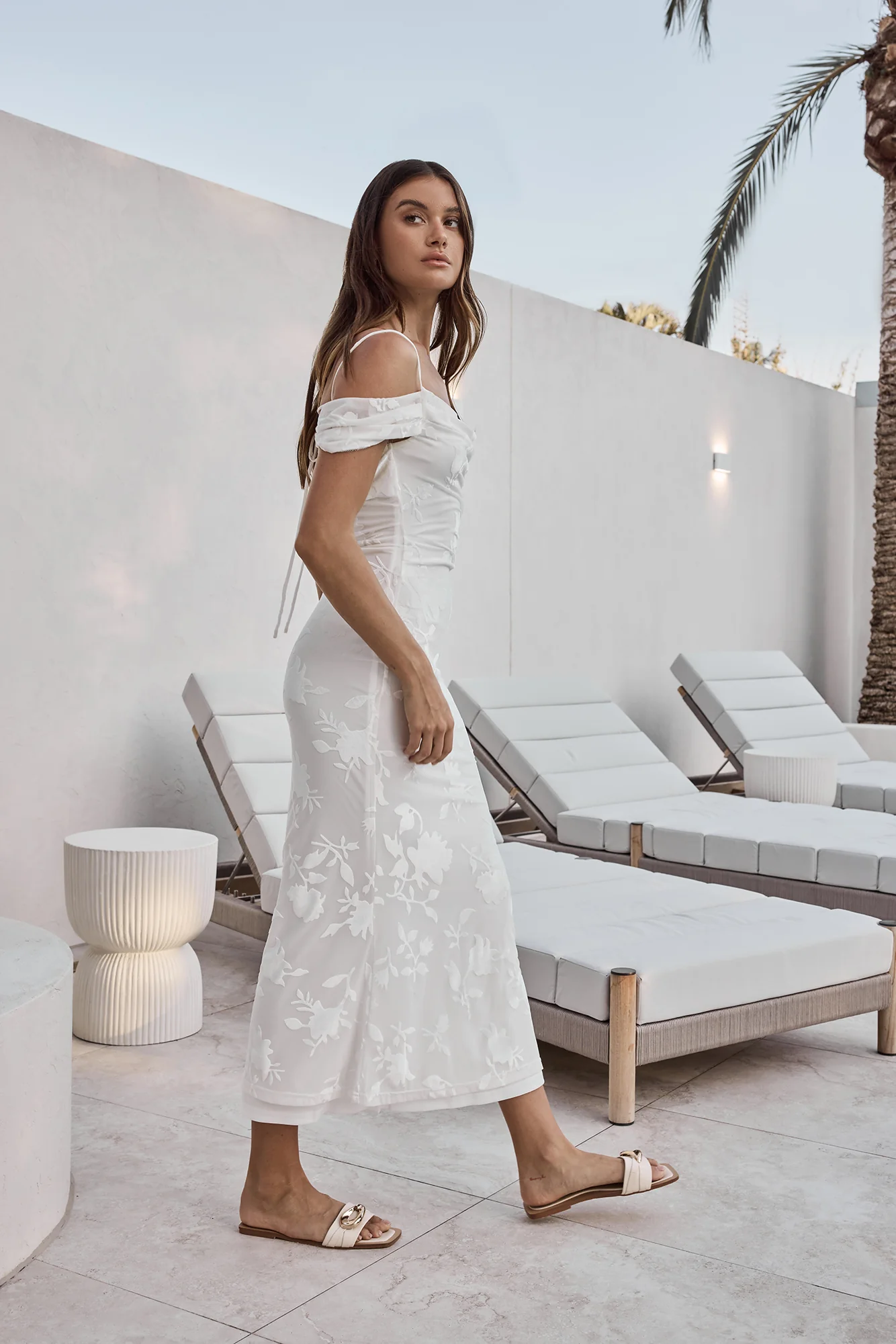 Tropical Tide Maxi Dress White - luluinthesky