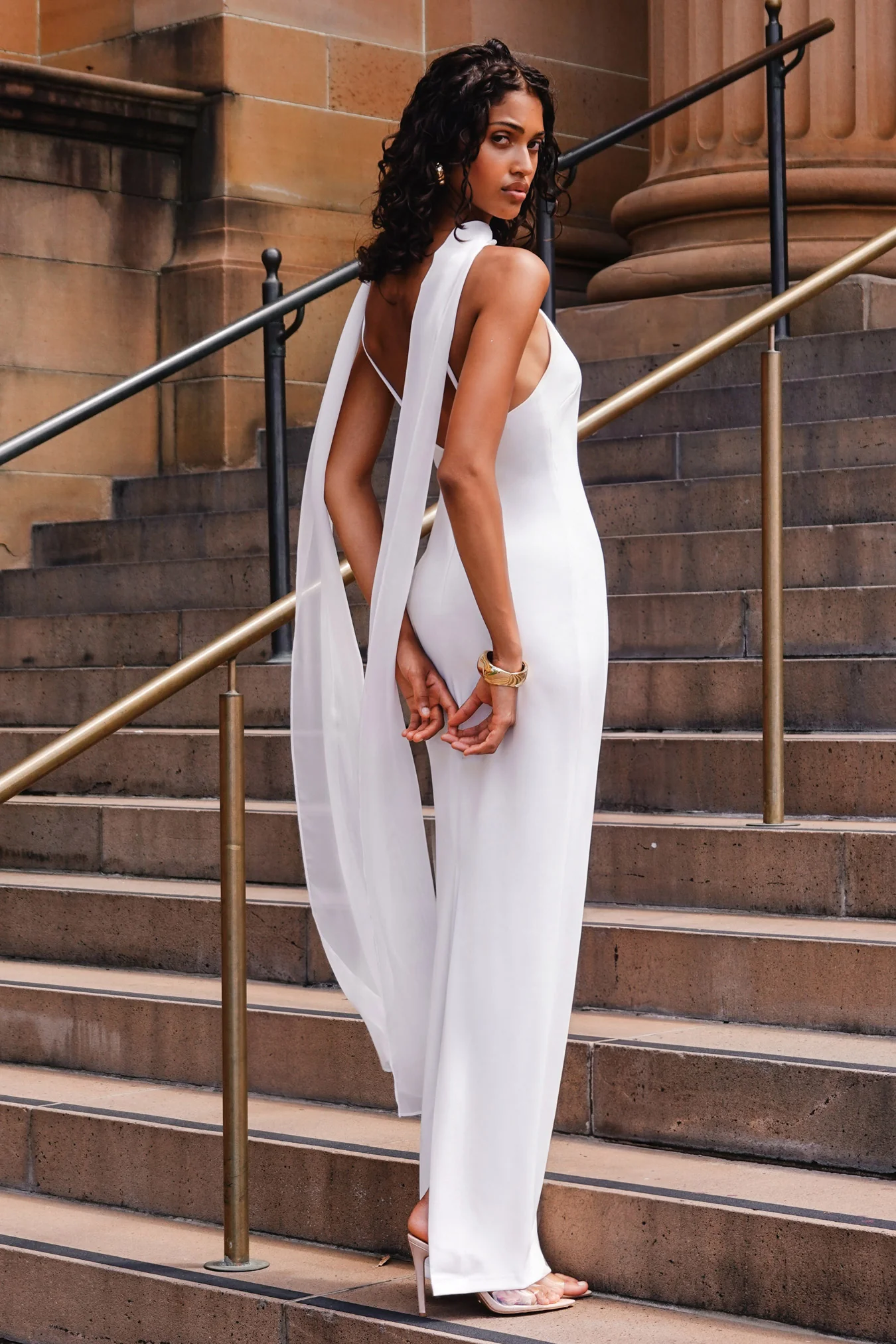Martini High Neck Gown