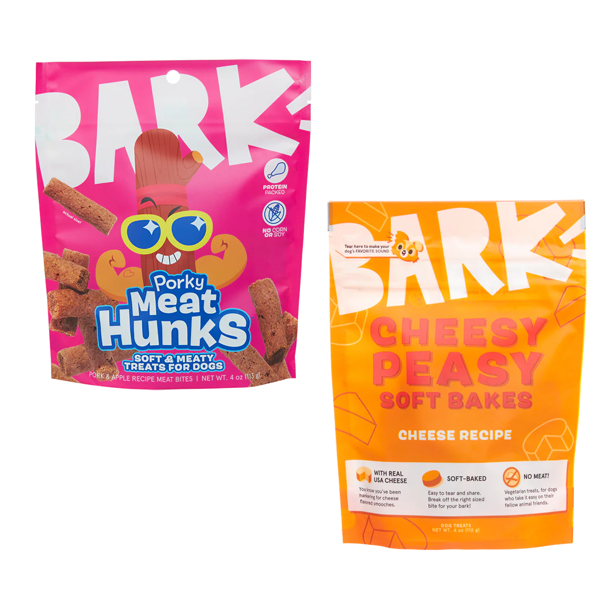 Extra Treats Club, Variety Treat Bags, 4 Oz Each, 2 Ct