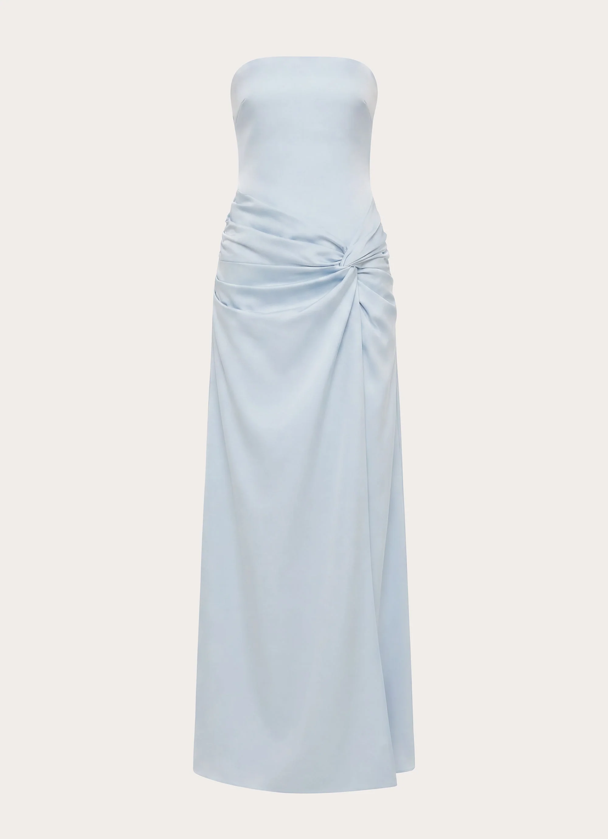 Conni Strapless Maxi Dress - Blue - luluinthesky
