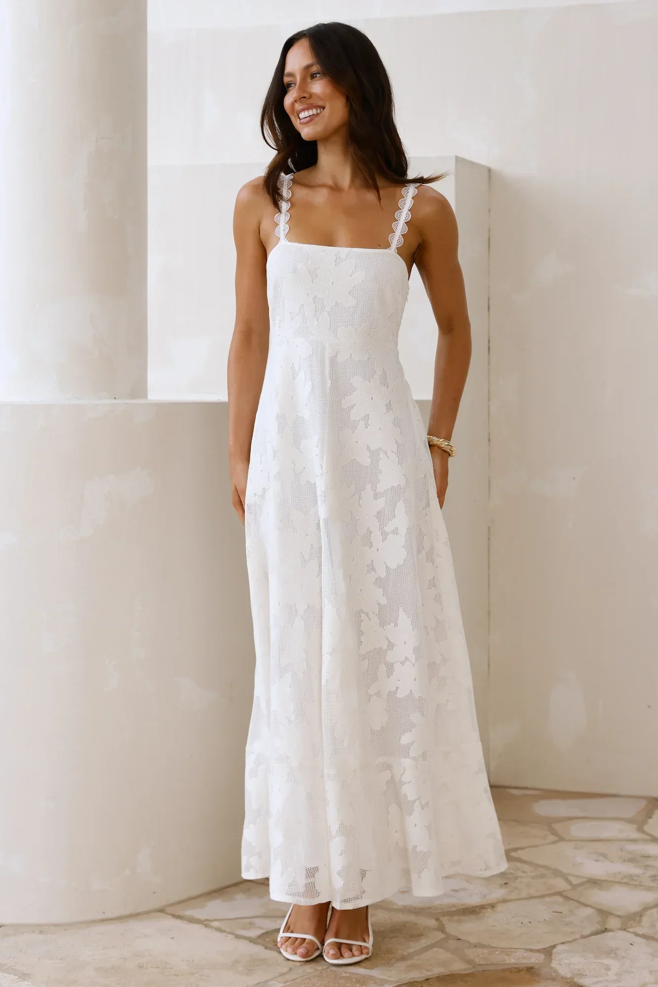 Soft Blossom Maxi Dress - luluinthesky
