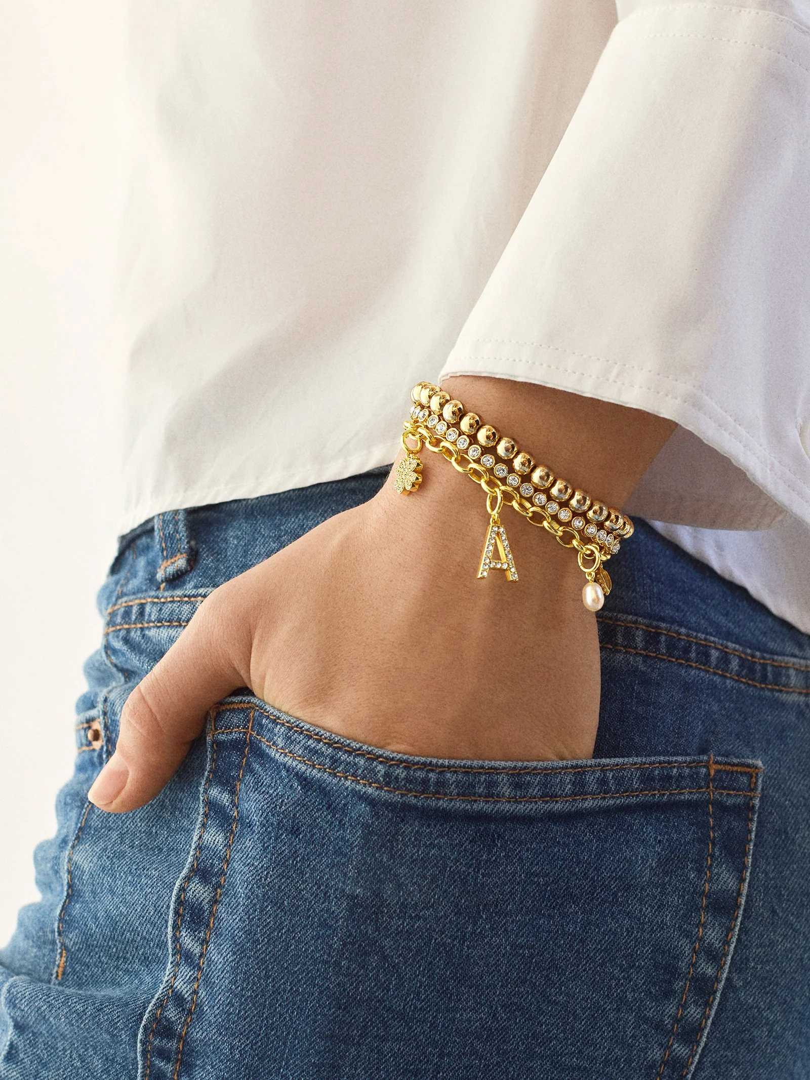 Spaced Custom Charm Bracelet - Spaced Charm Bracelet