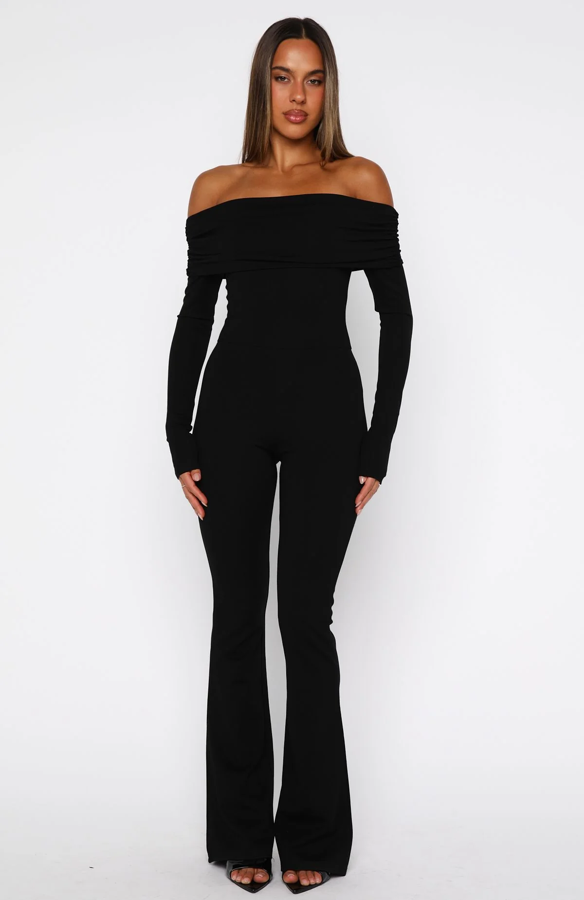 For The Girls Long Sleeve Jumpsuit Black