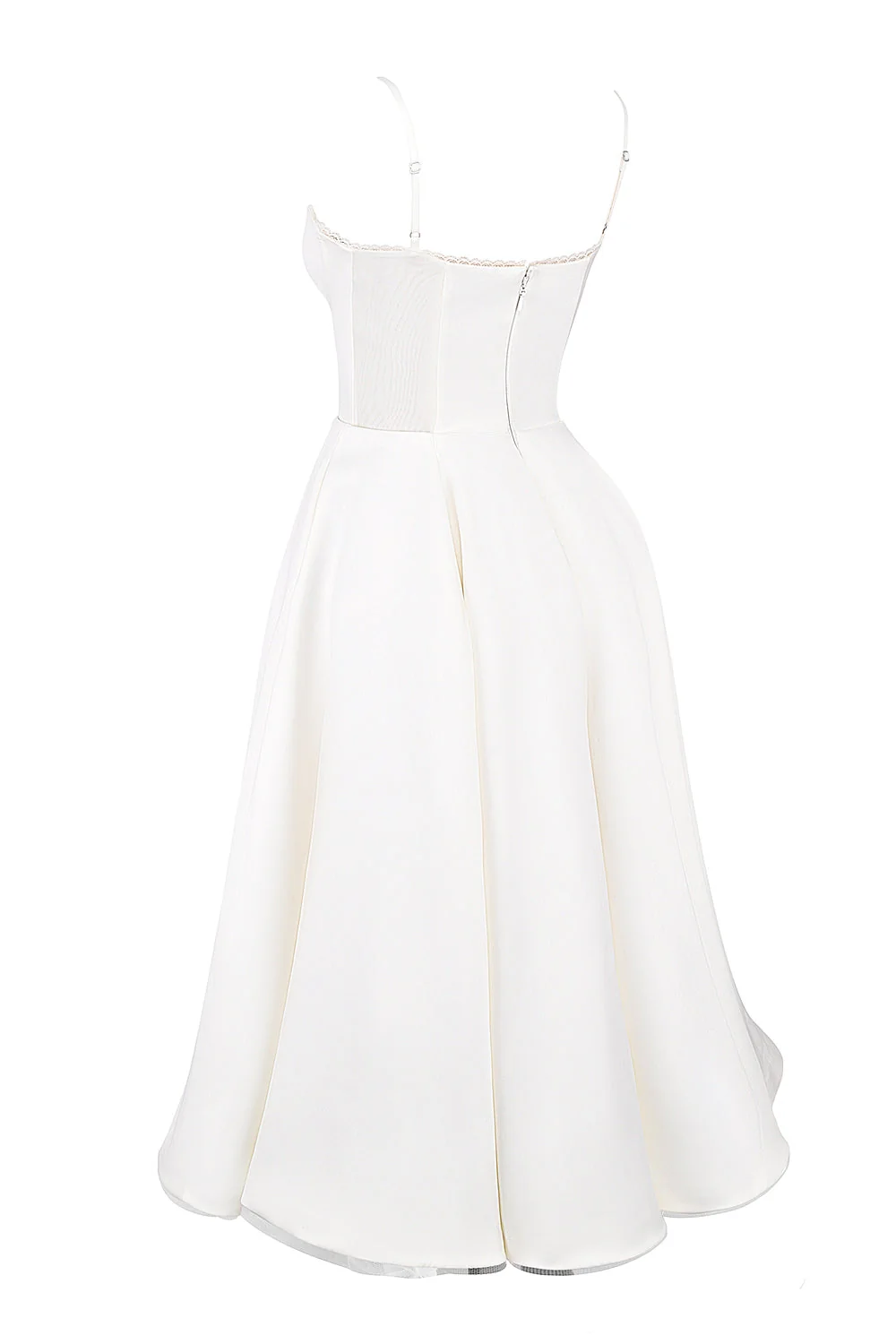 white tulle midi dress