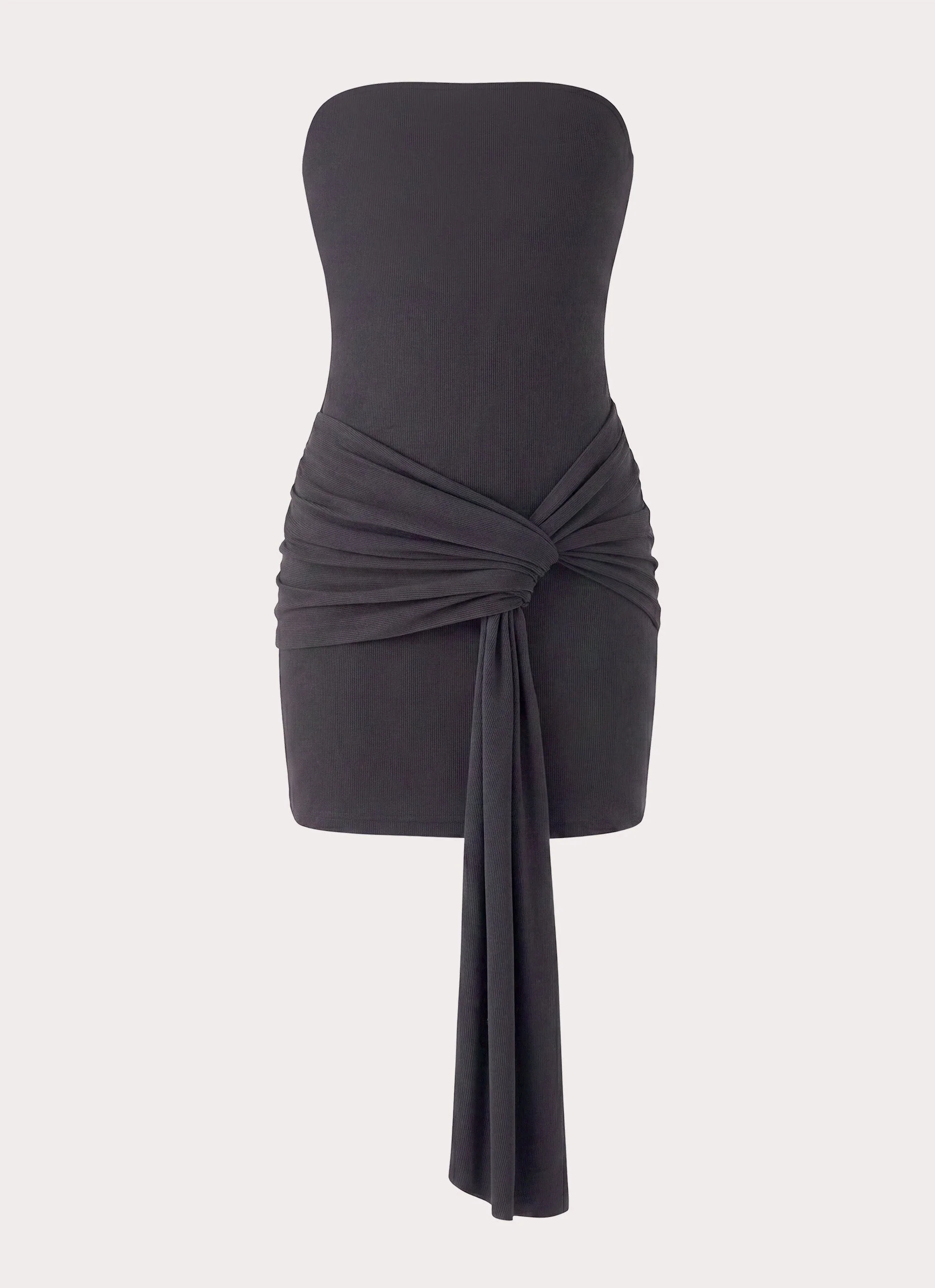 Jiliana Strapless Mini Dress - Charcoal - luluinthesky