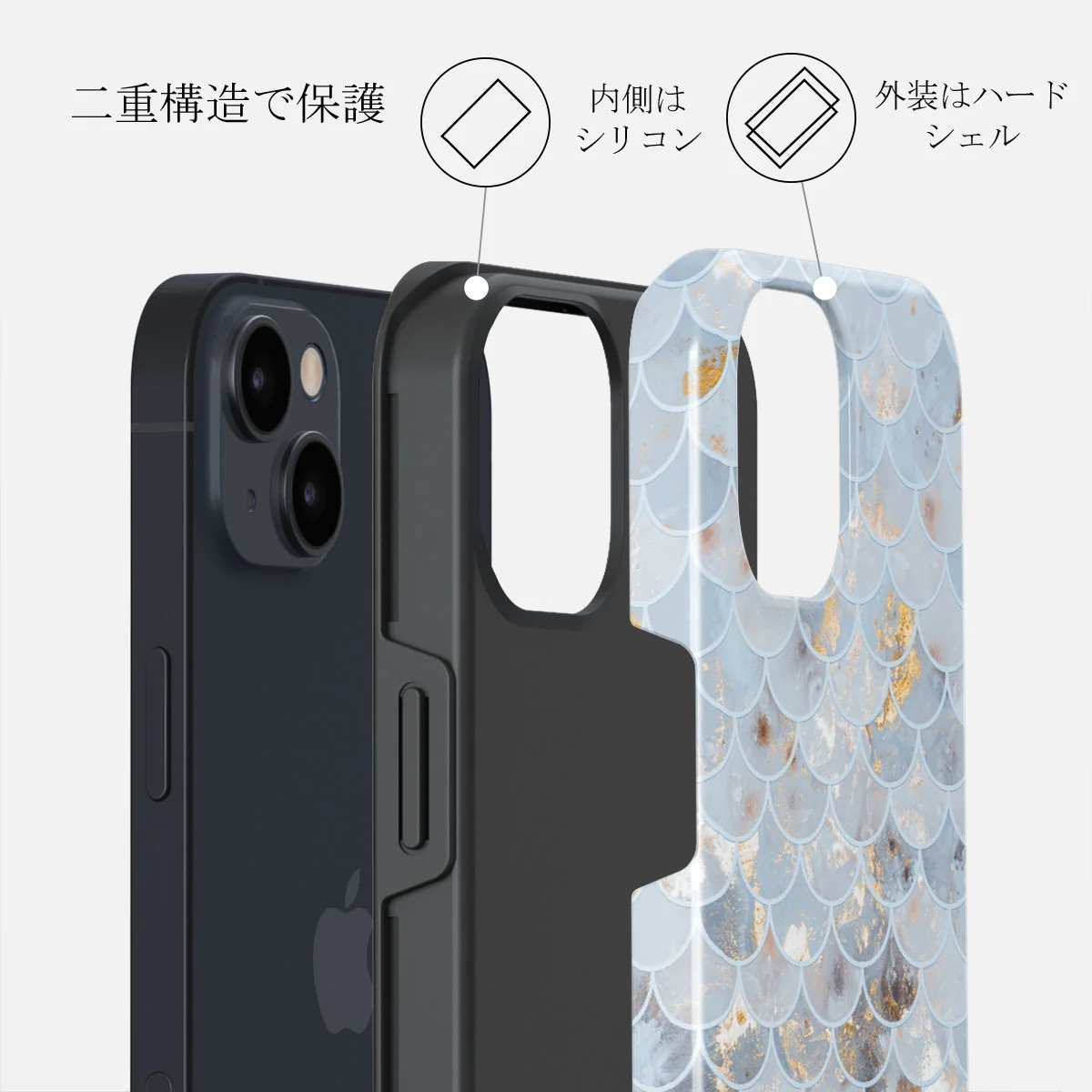 Mermaid Skin - iPhone 13 Mini ケース