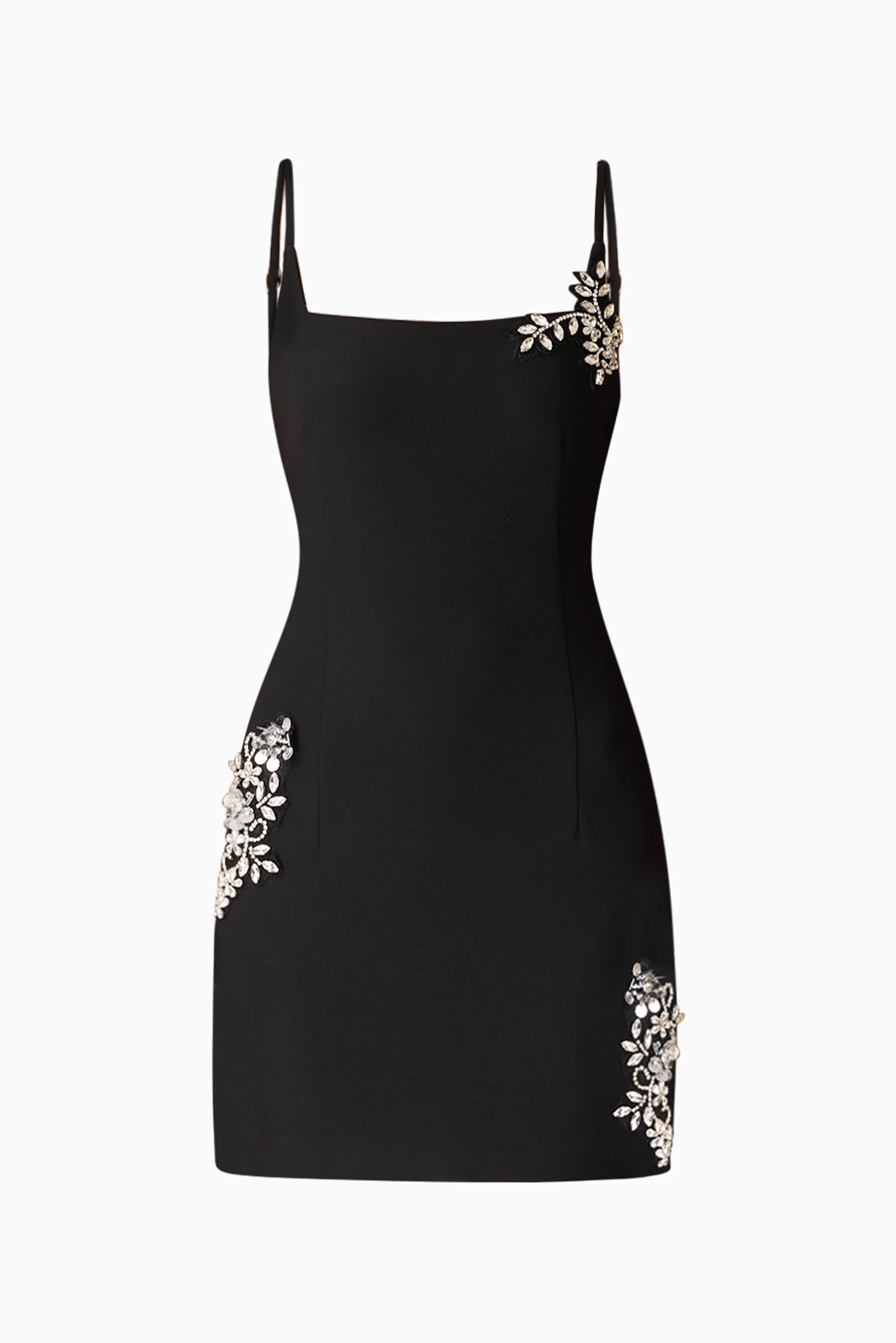 Veda Embellished Mini Dress in Black