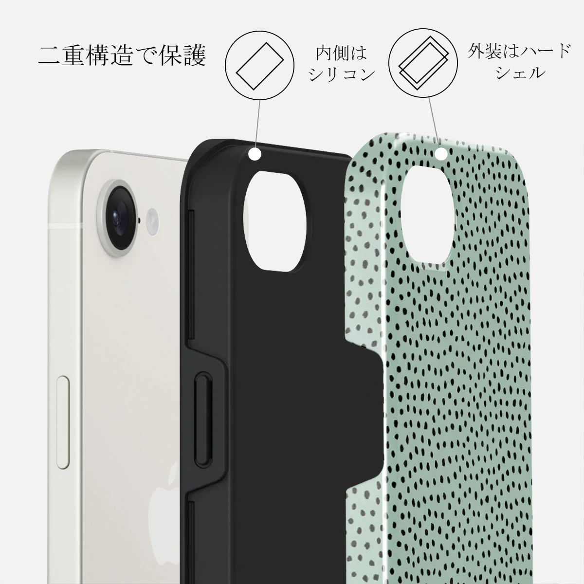 Mint Gelato - iPhone 16e ケース