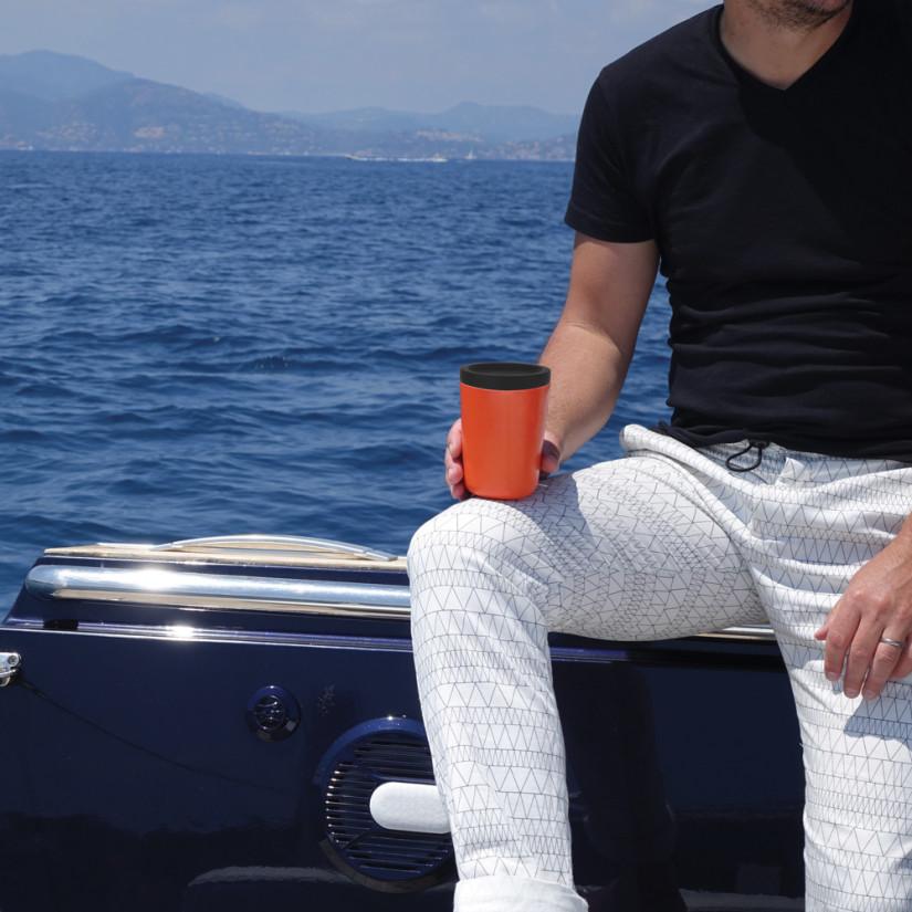 Vogeelle Reusable Coffee Cup 12 oz - Persimmon