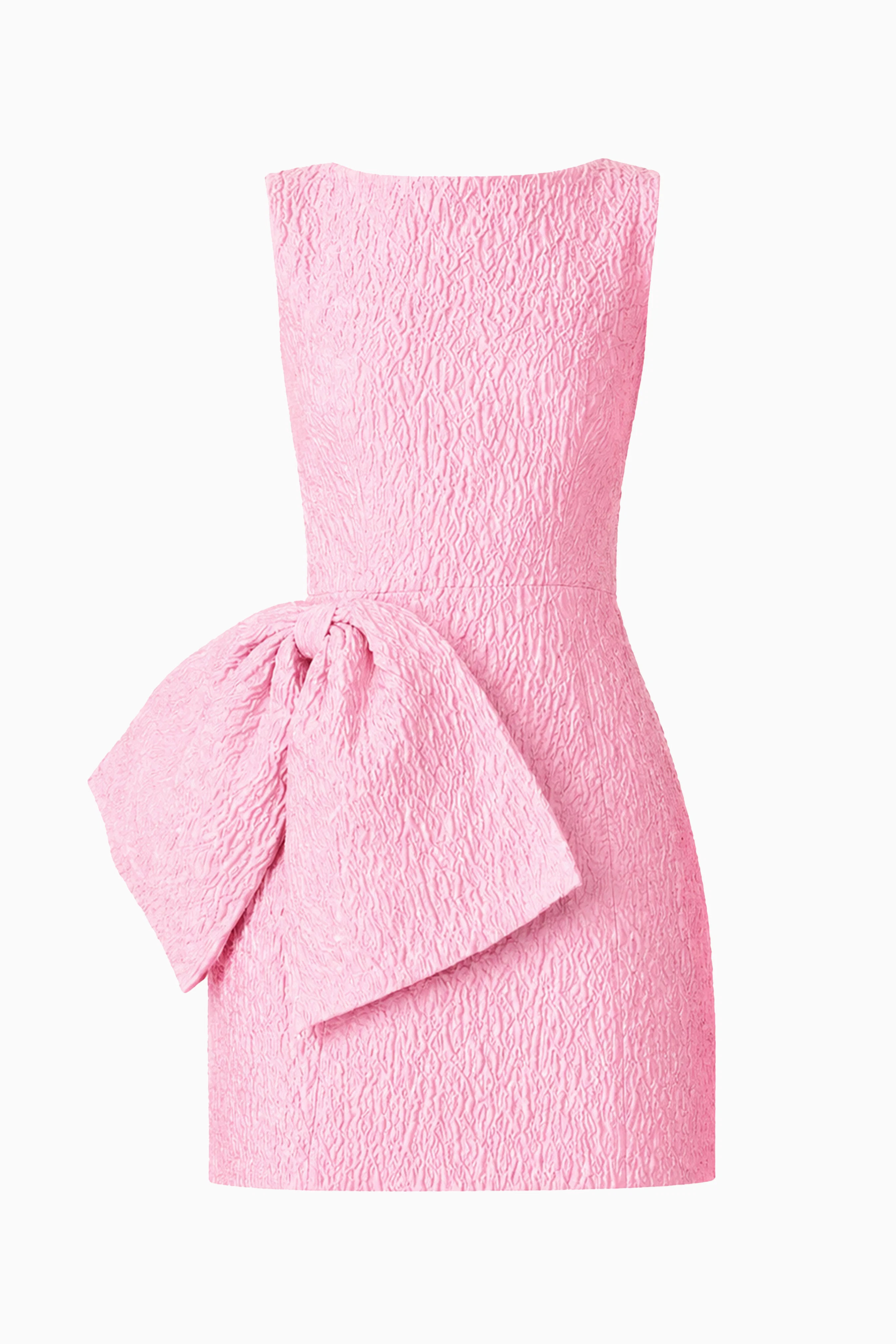 Briallen Jacquard Mini Dress in Pink