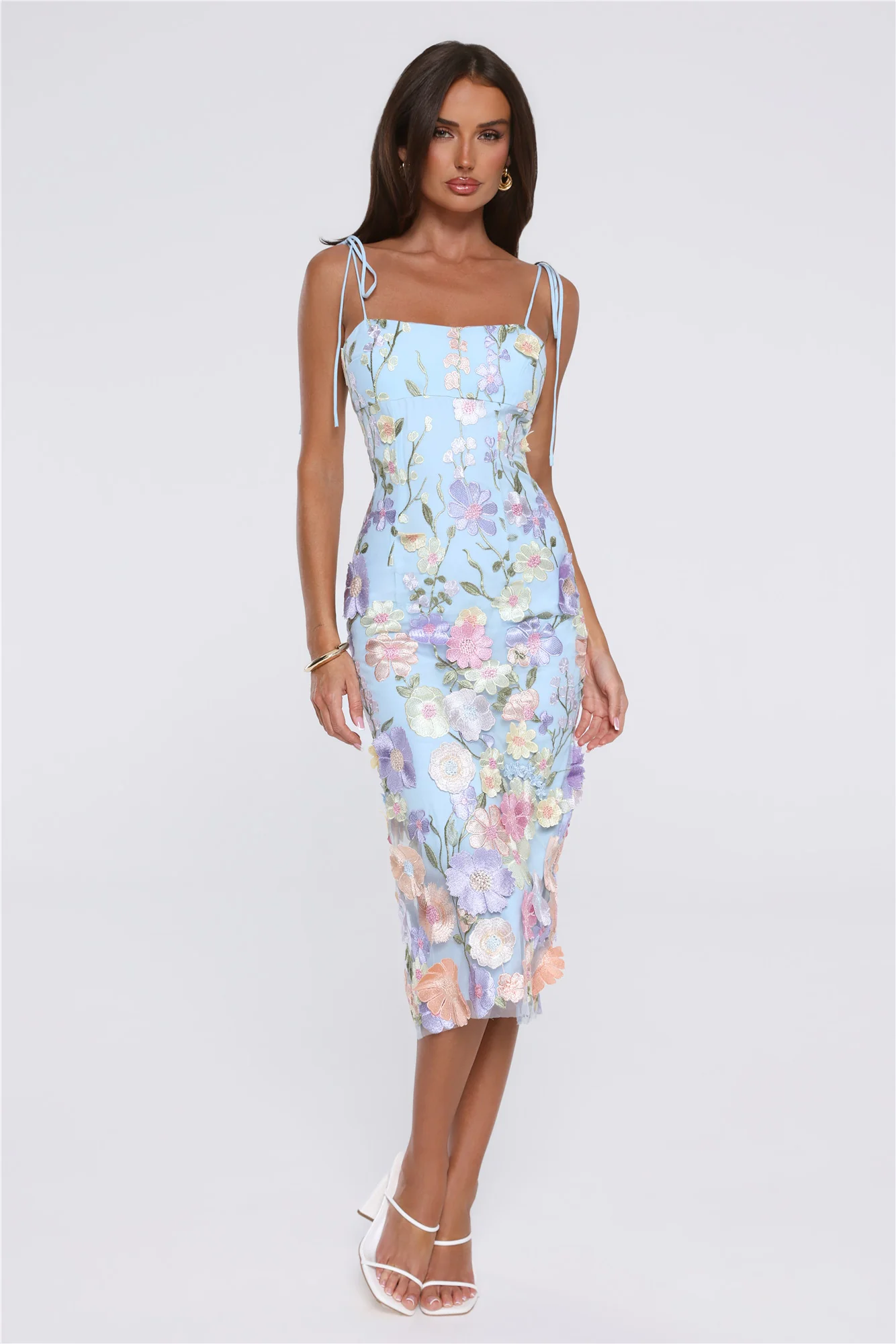 One Of One Midi Dress Blue