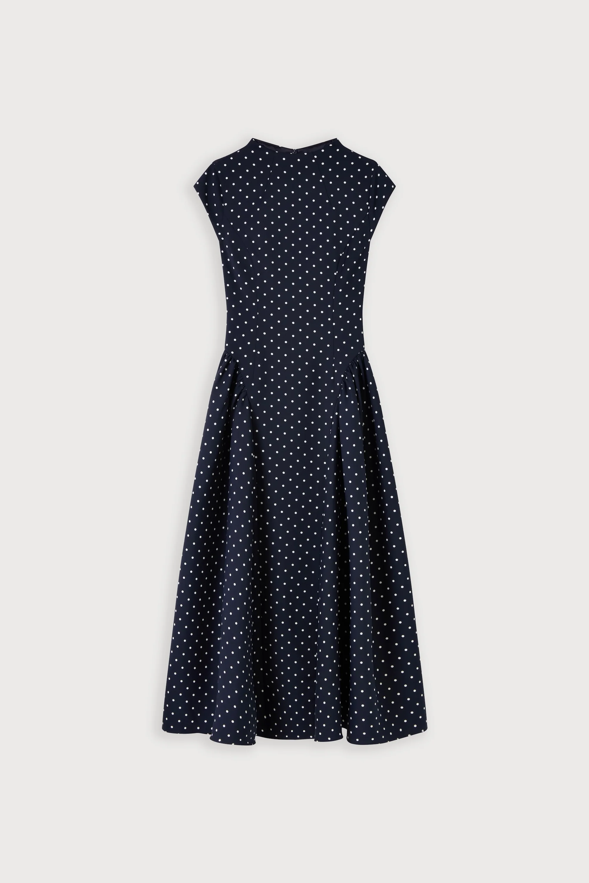 Cap Sleeve Gathered Midi Dress