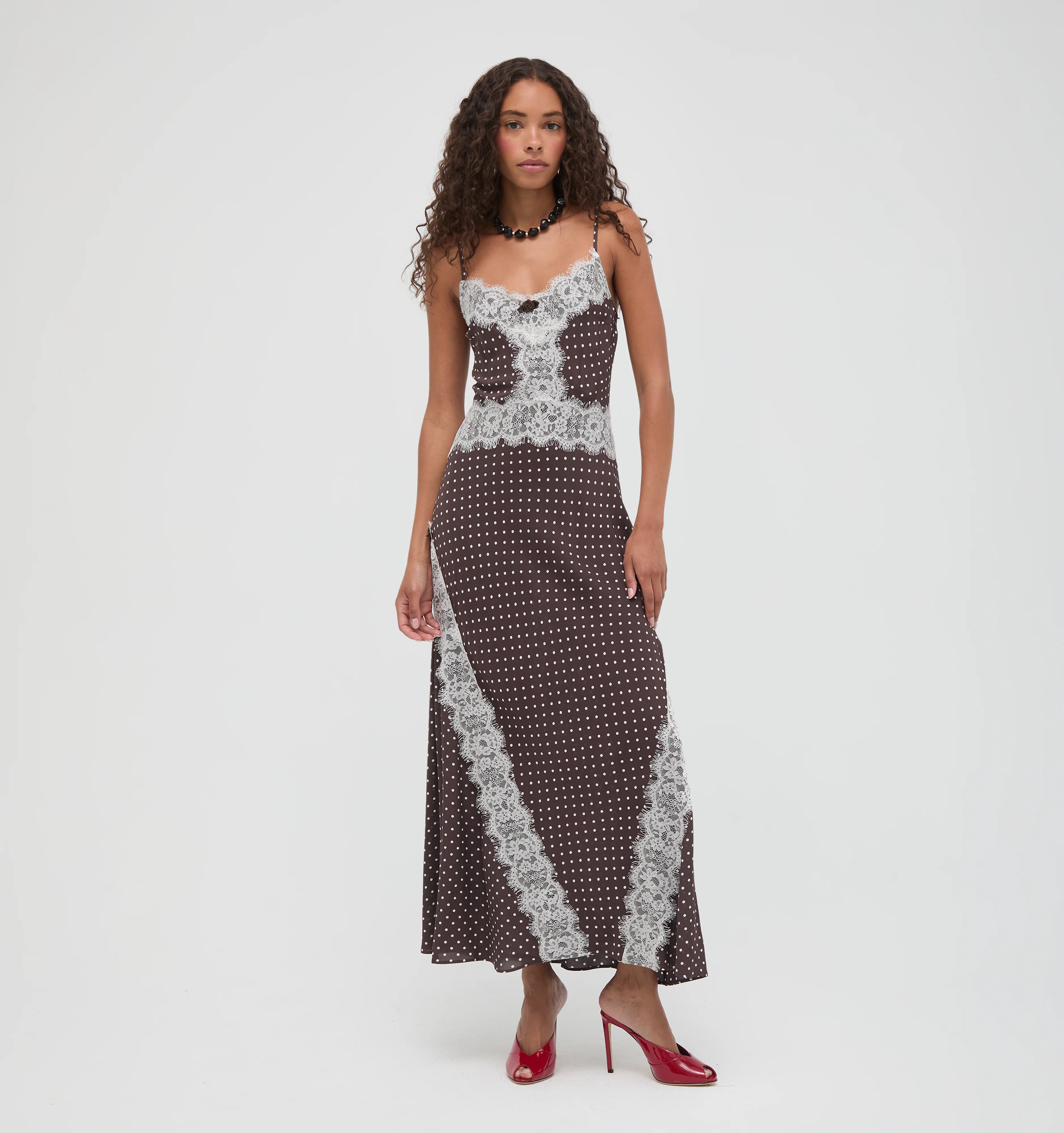 The Francesca Dress - Duke Dot Chocolate
