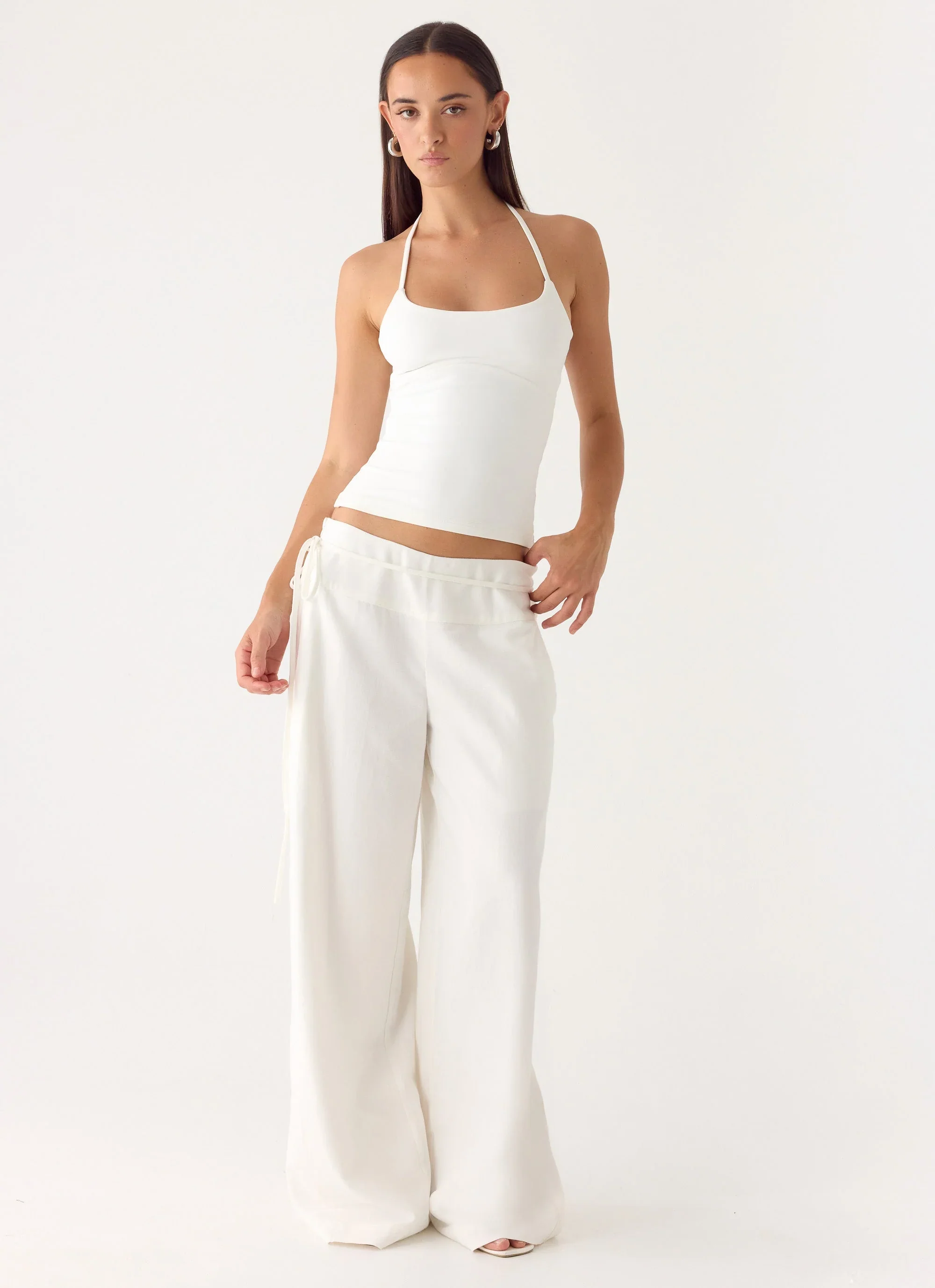 Isobel Linen Pants - White