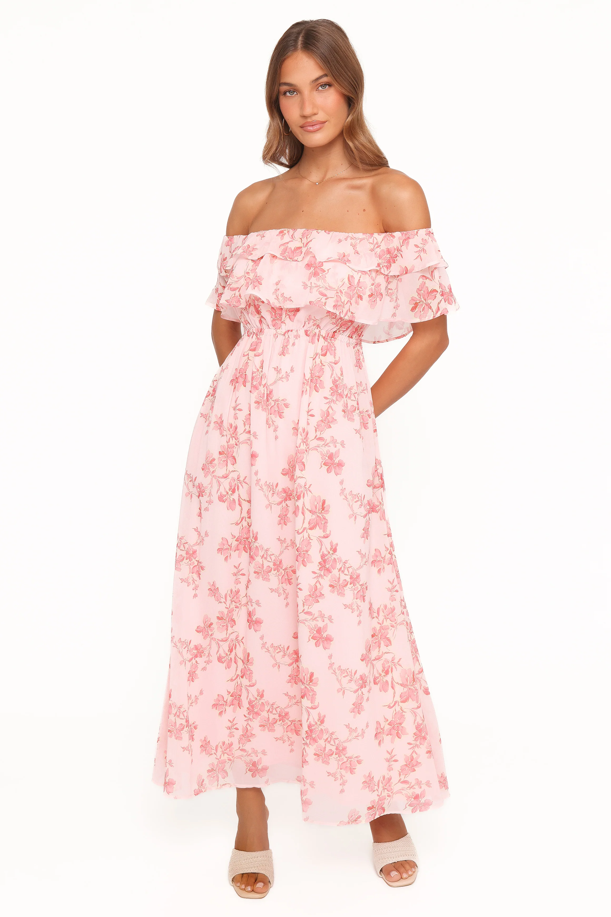 Majesty Maxi Dress - Rose Pink Floral