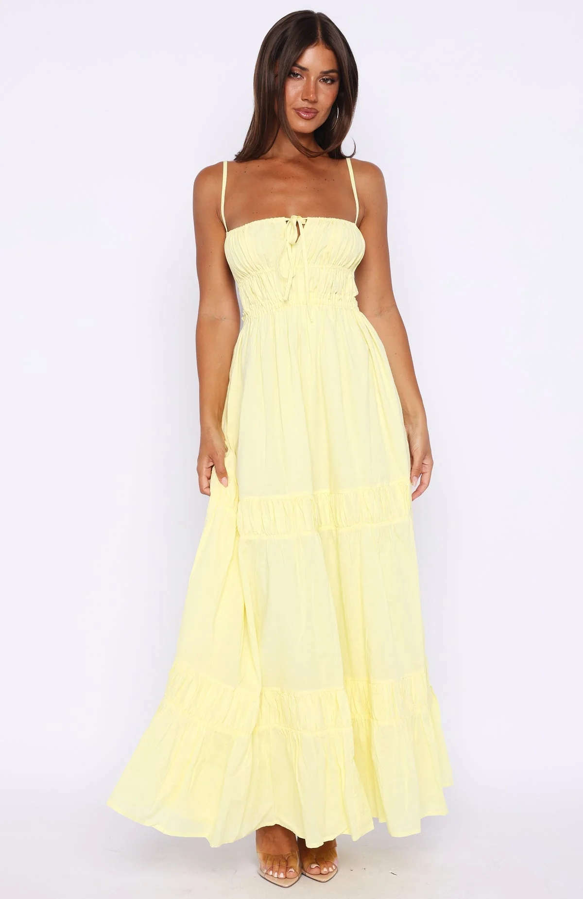 Rumour Has It Maxi Dress Lemon