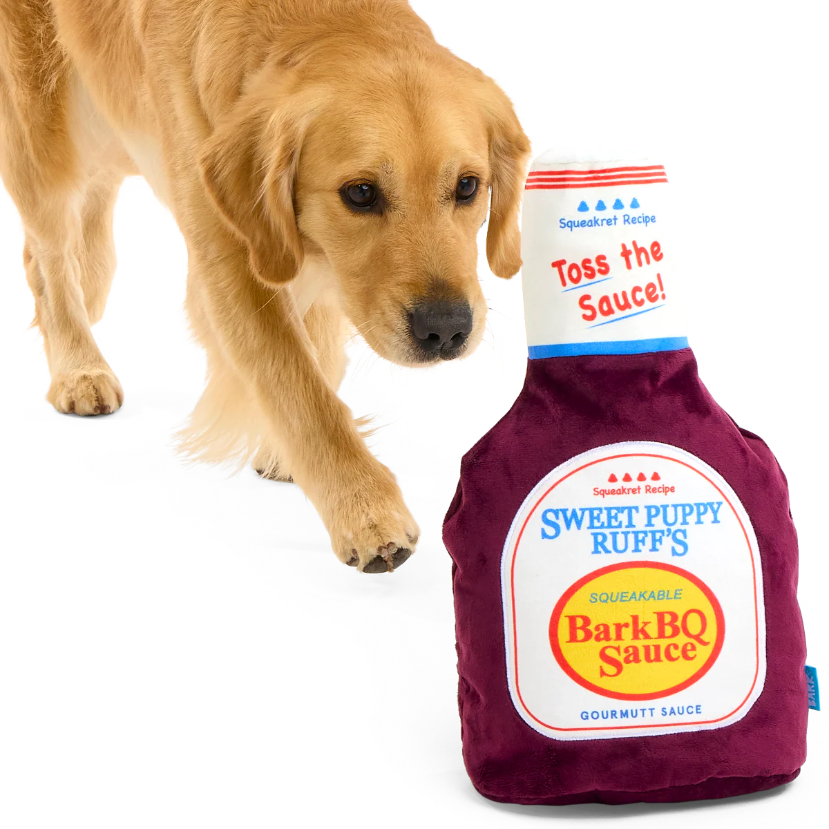 Big Dog Barkbq Sauce Plush Extra-Large Dog Toy