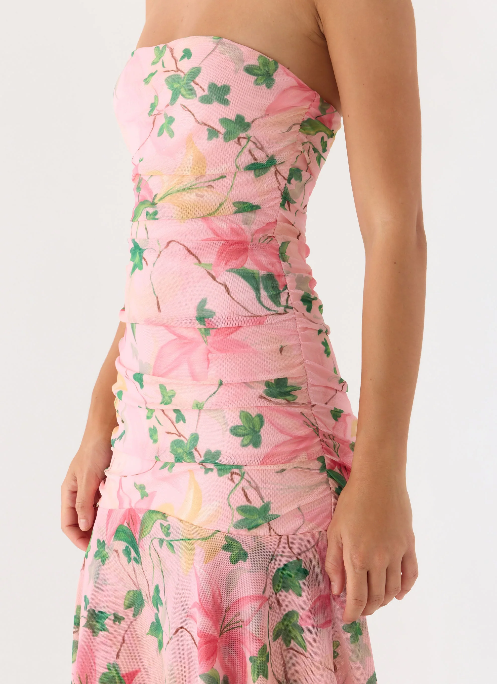 Bingle Midi Dress - Blooming Spring - luluinthesky