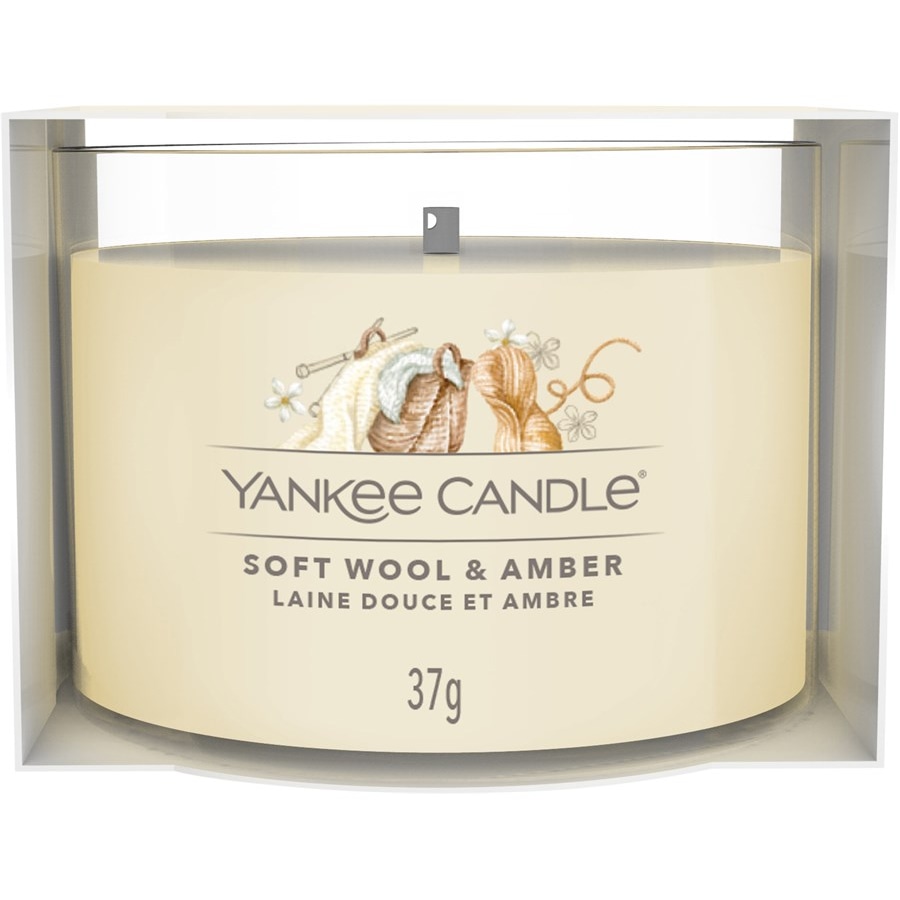 Yankee Candle Świeca wotywna w szkle Soft Wool & Amber