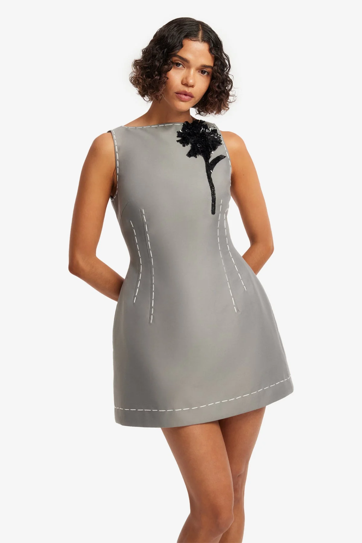 Ali Mini Dress - Steel