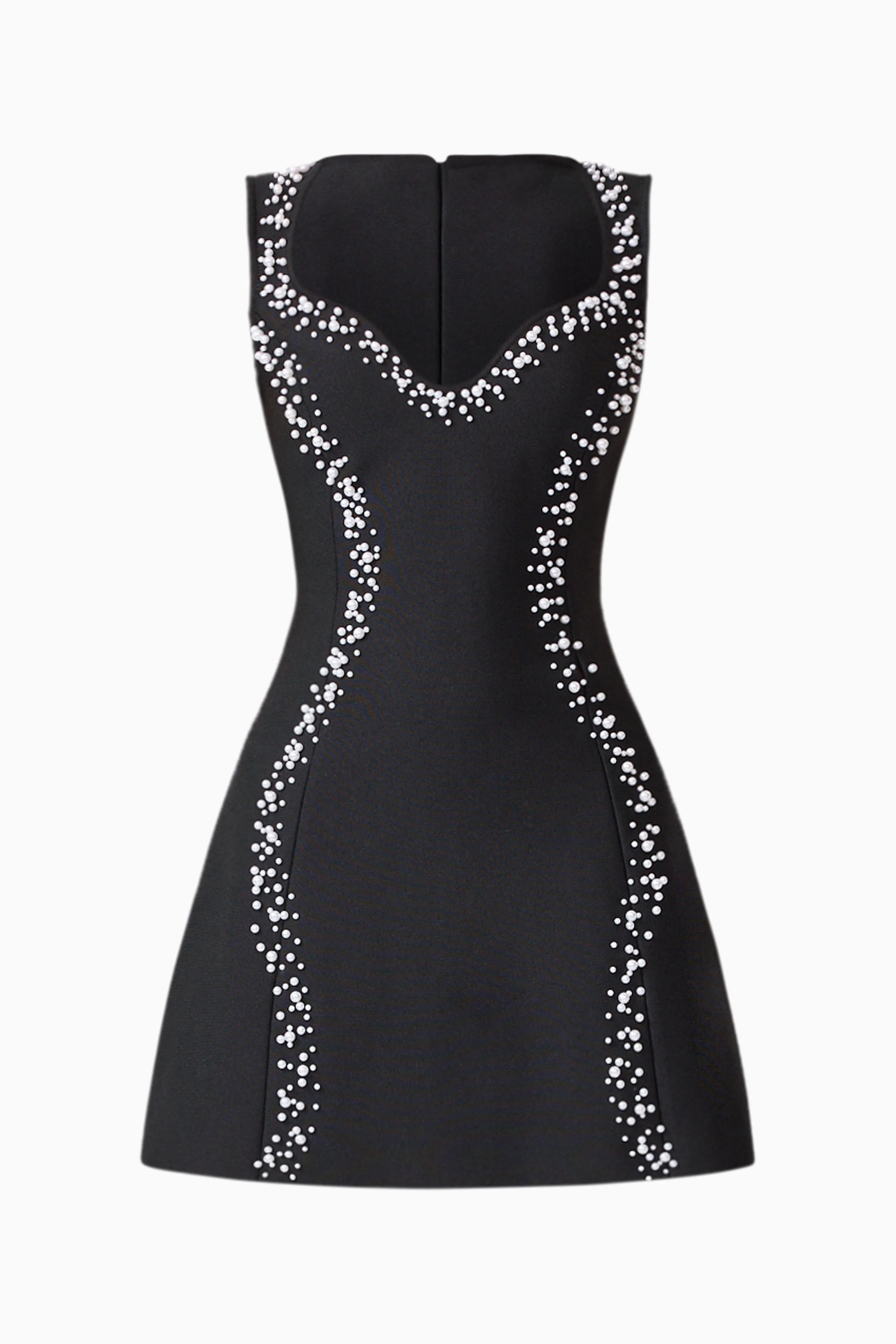 Natasia Embellished Mini Dress in Black