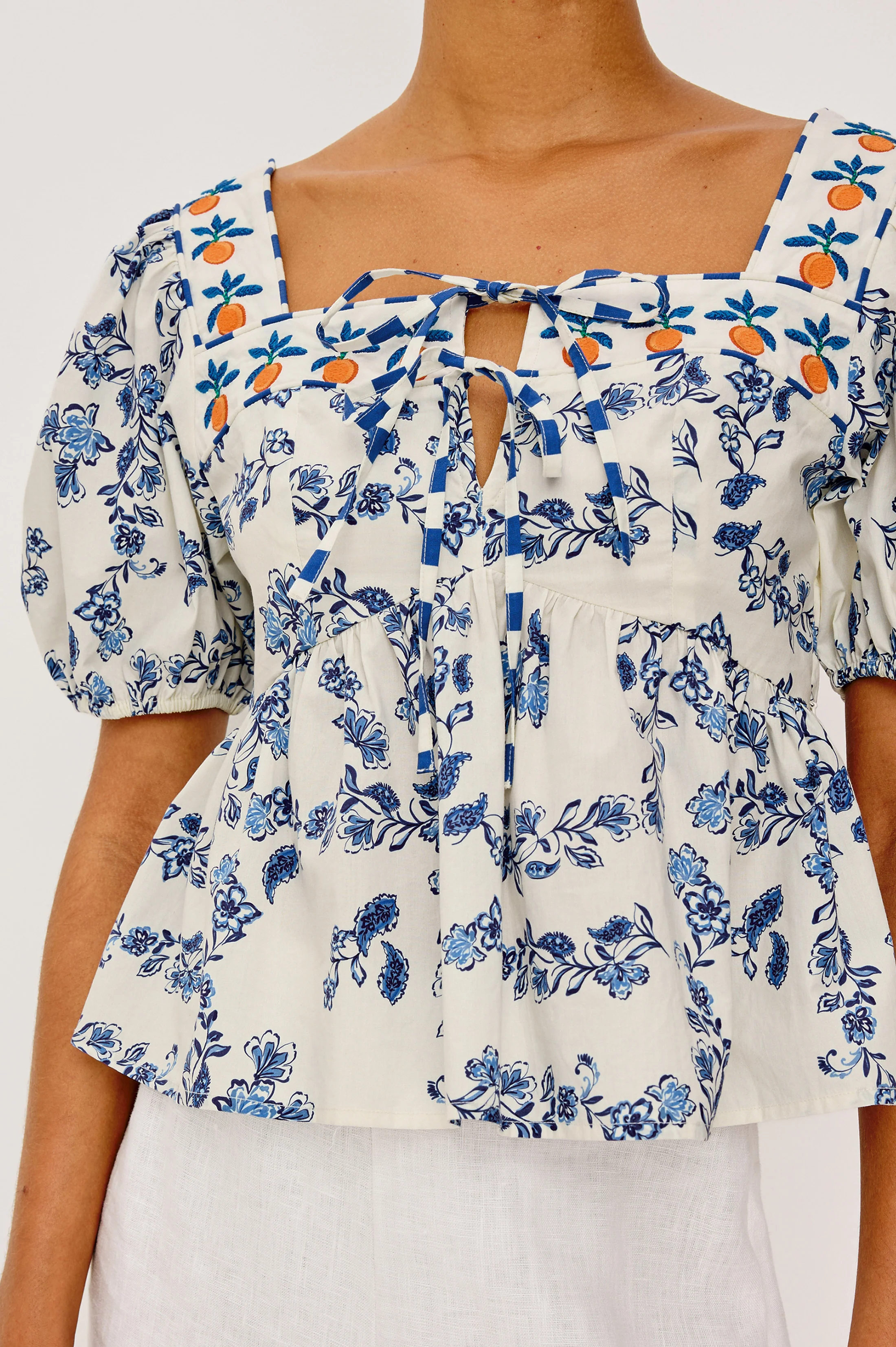 Presley Top - Ceramic Floral