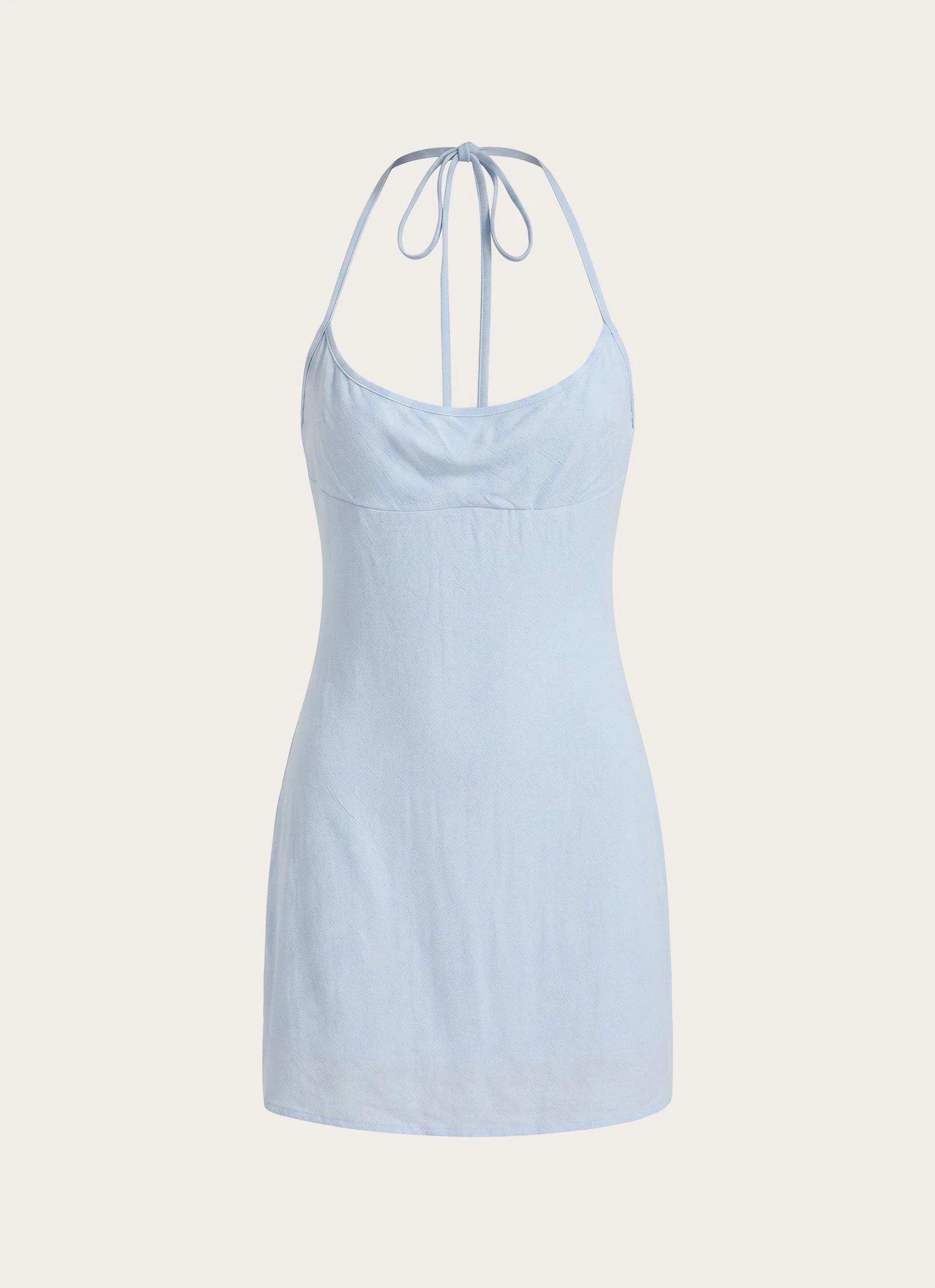 Martine Halter Mini Dress - Blue - luluinthesky