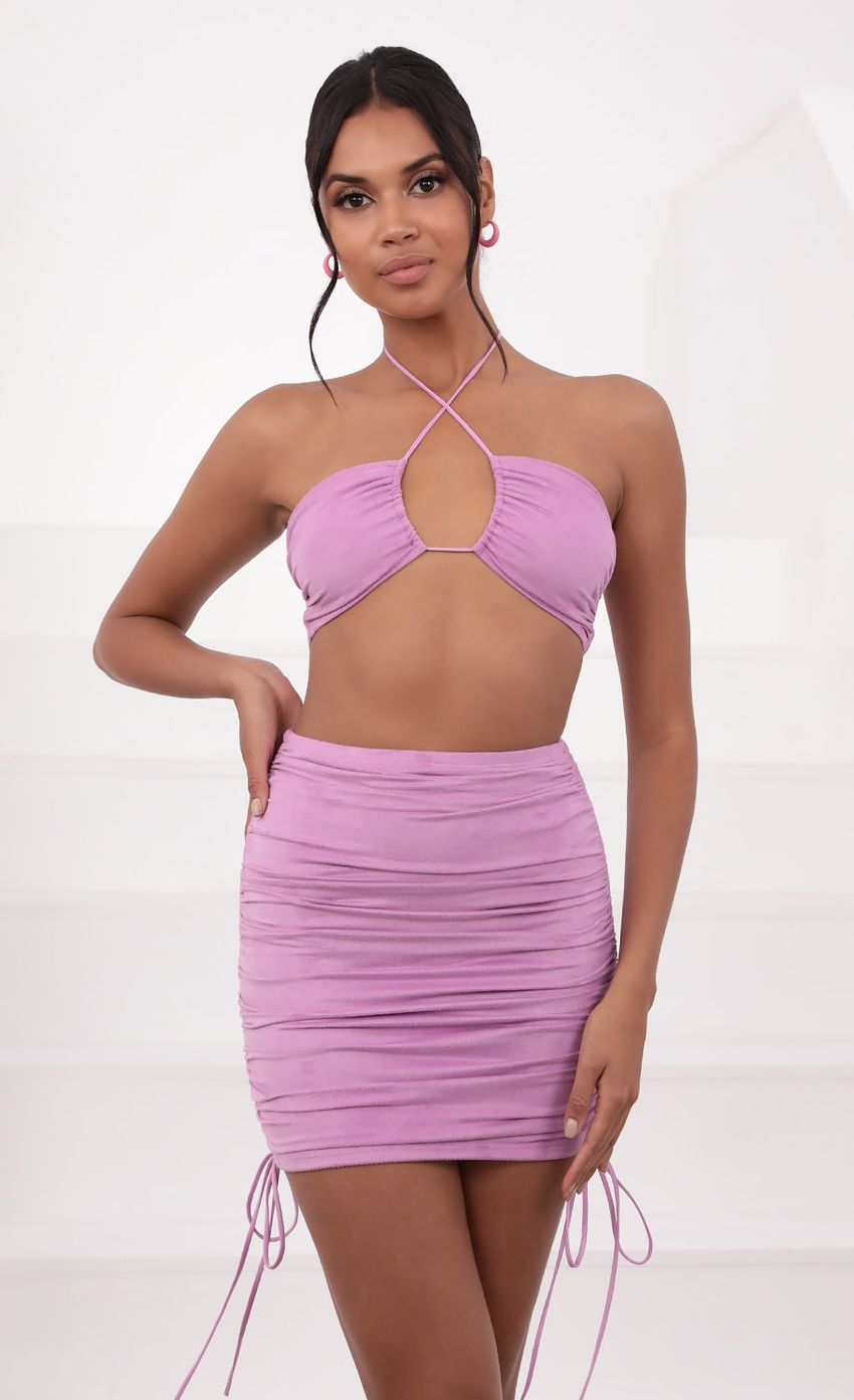 Scrunch Two Piece Set in Lilac