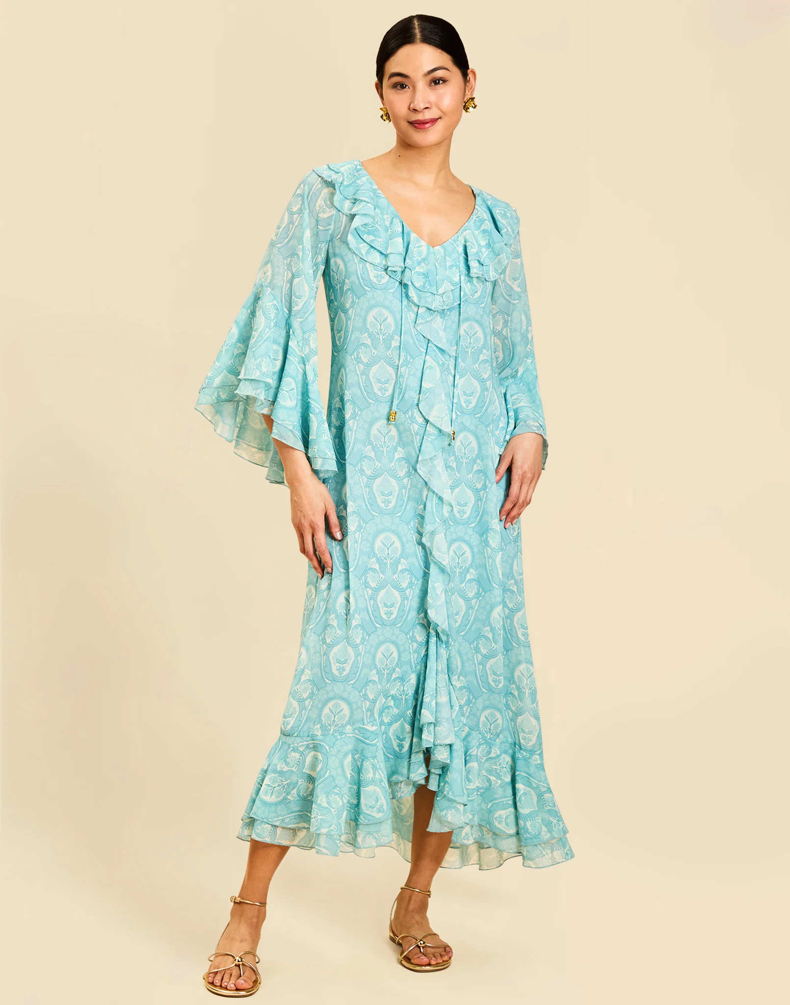 Bimini Ruffle Caftan