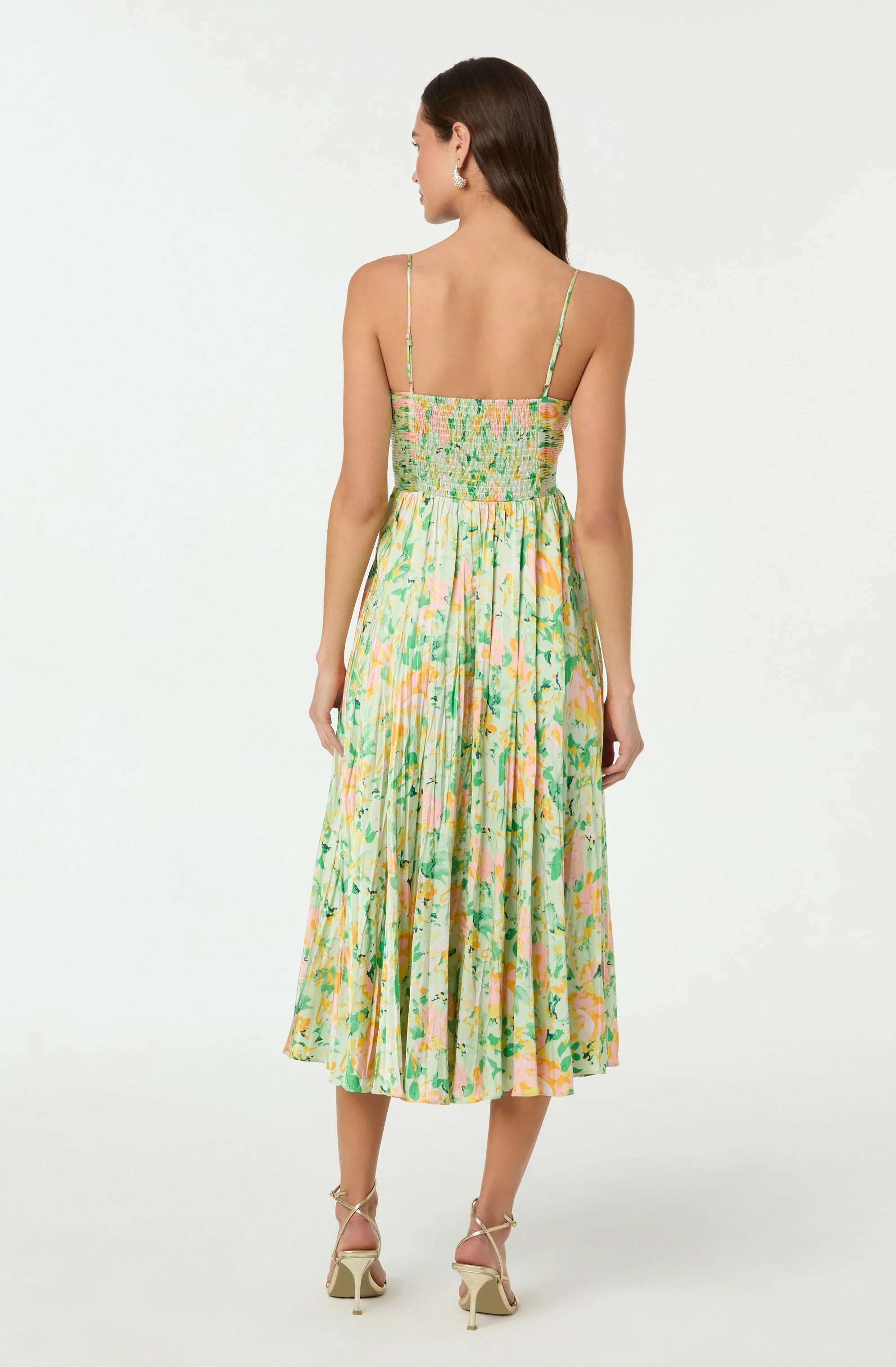 Maeve Pleated Midi Dress