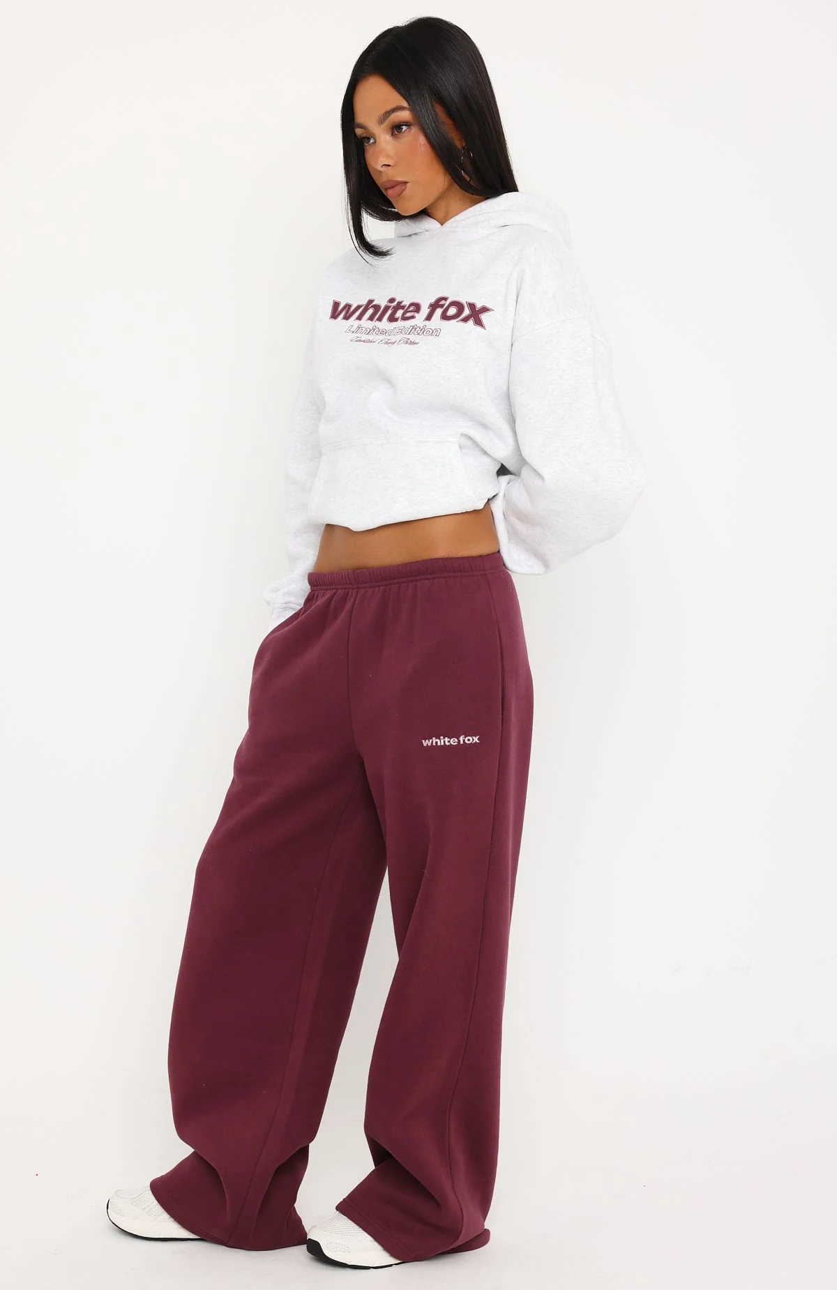 Made Up My Mind Wide Leg Sweatpants Burgundy
