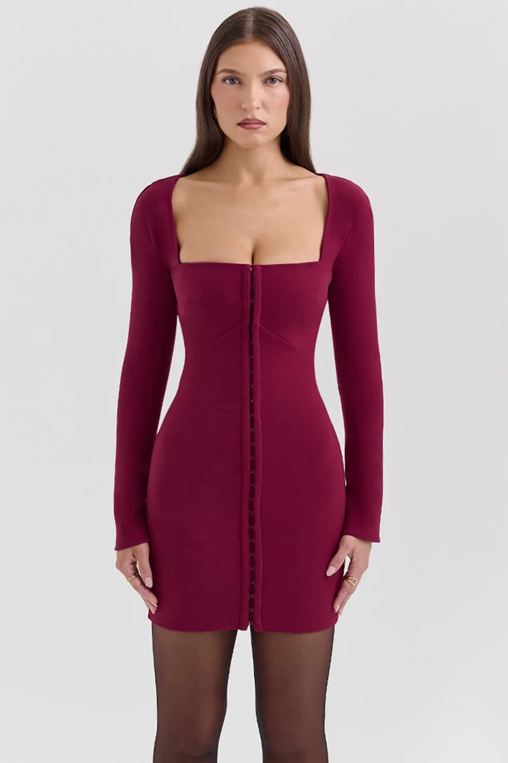 berry bodycon mini dress - sale
