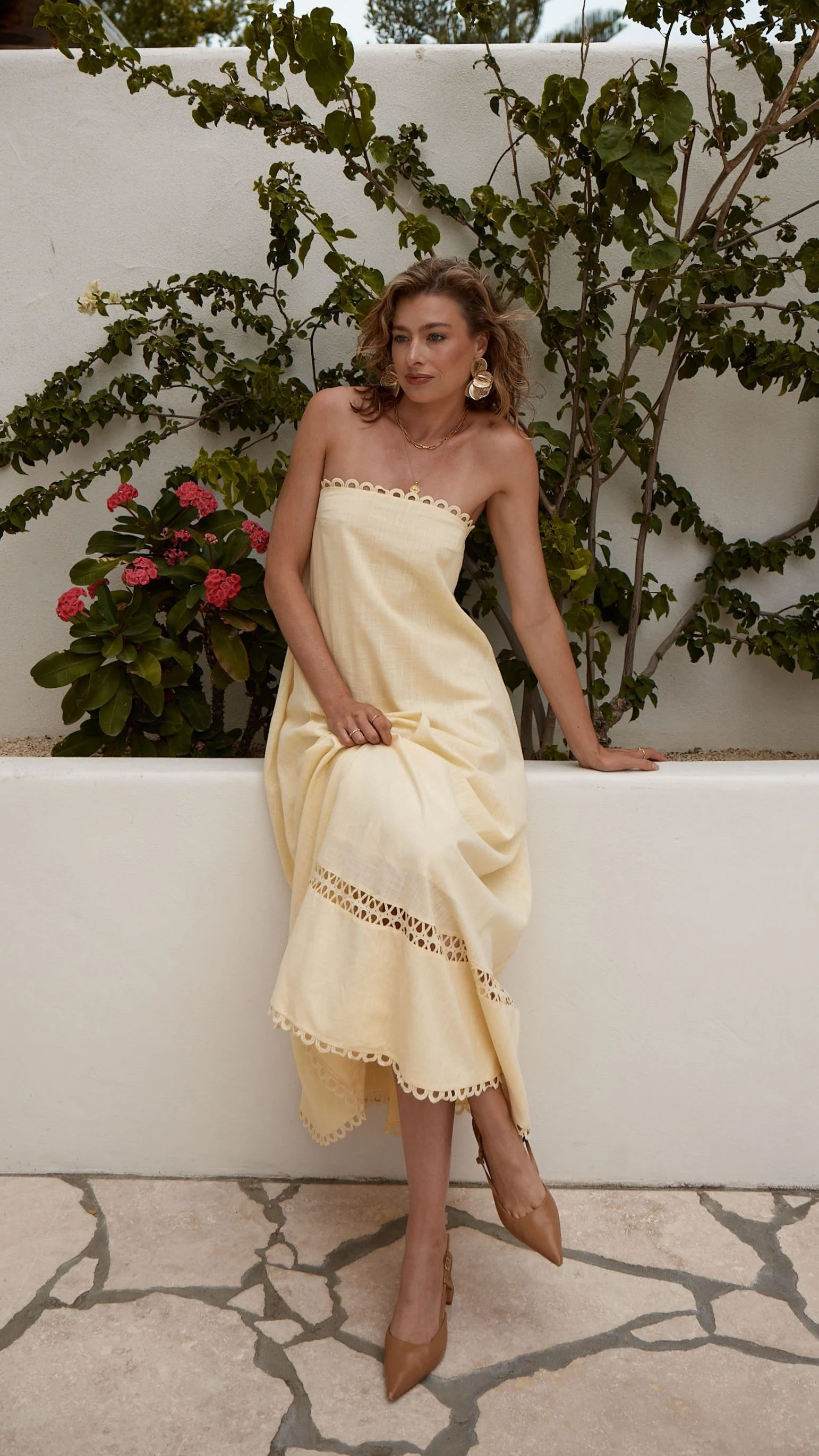 Sandra Maxi Dress - Yellow
