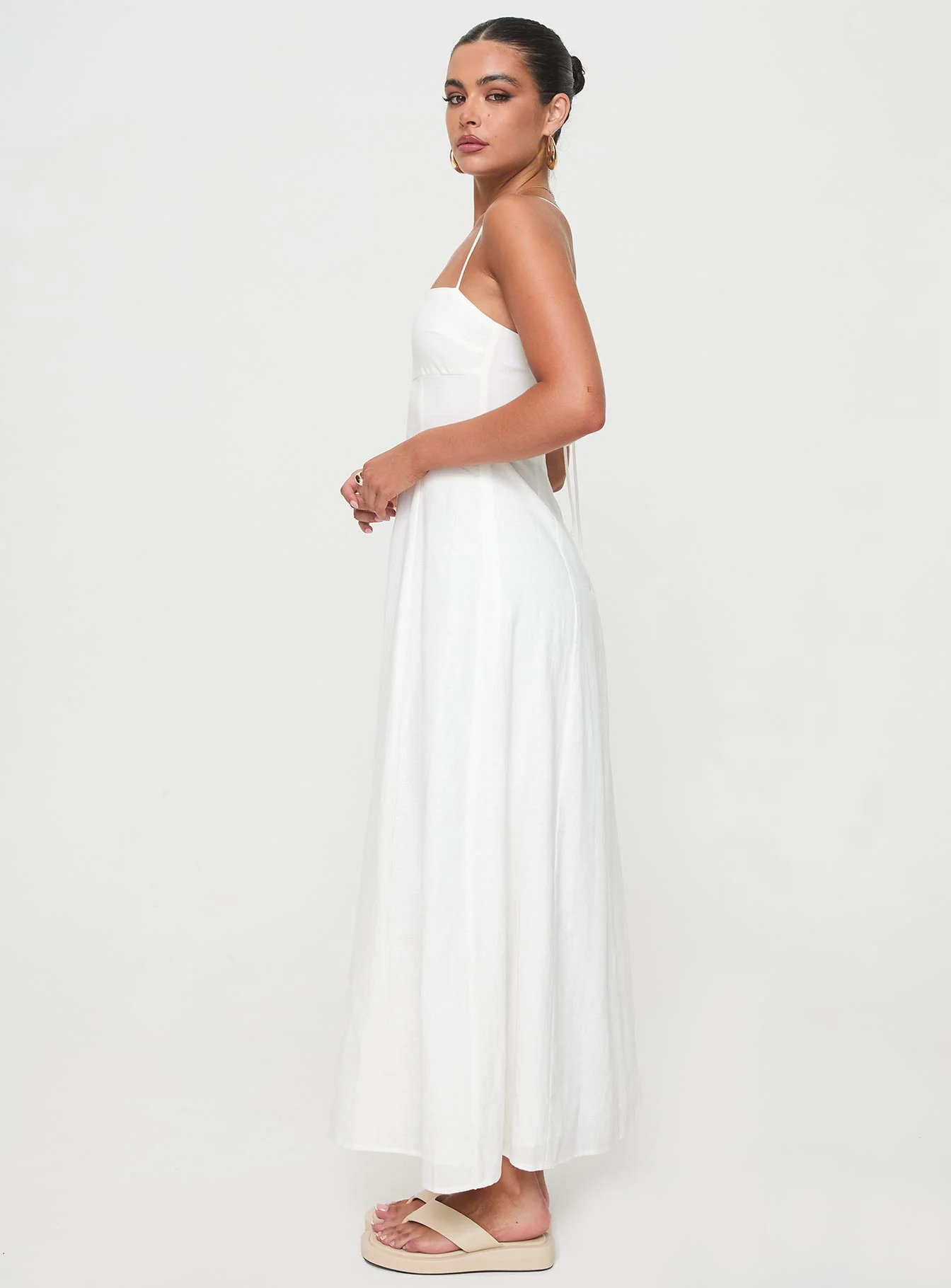 Brightwell Maxi Dress White - luluinthesky