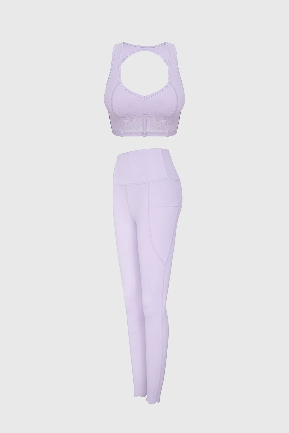 WISKII Mesh Corset Bra & 7/8 High-Waist Médano Legging