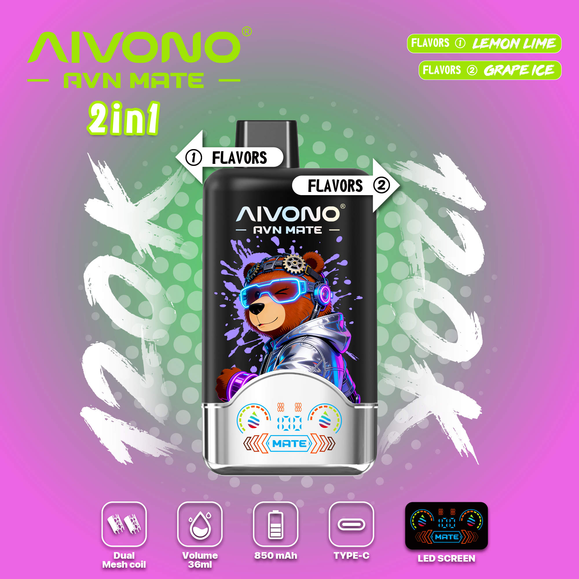 🎉NeuEingetroffen 🎉AIVONO AVN MATE 120000 PUFFS (5 % Nikotingehalt)