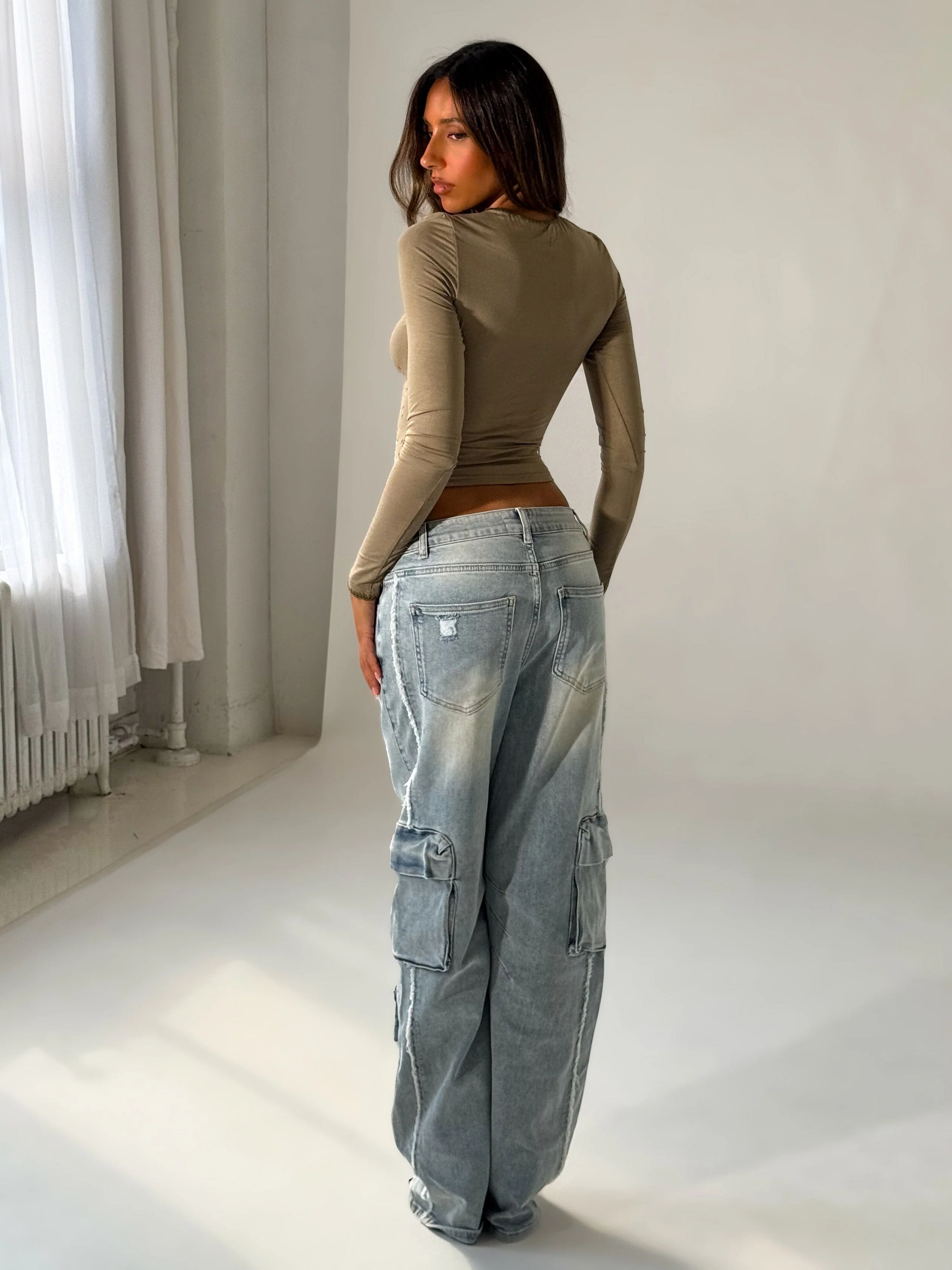 Katness Pants Light Wash Denim