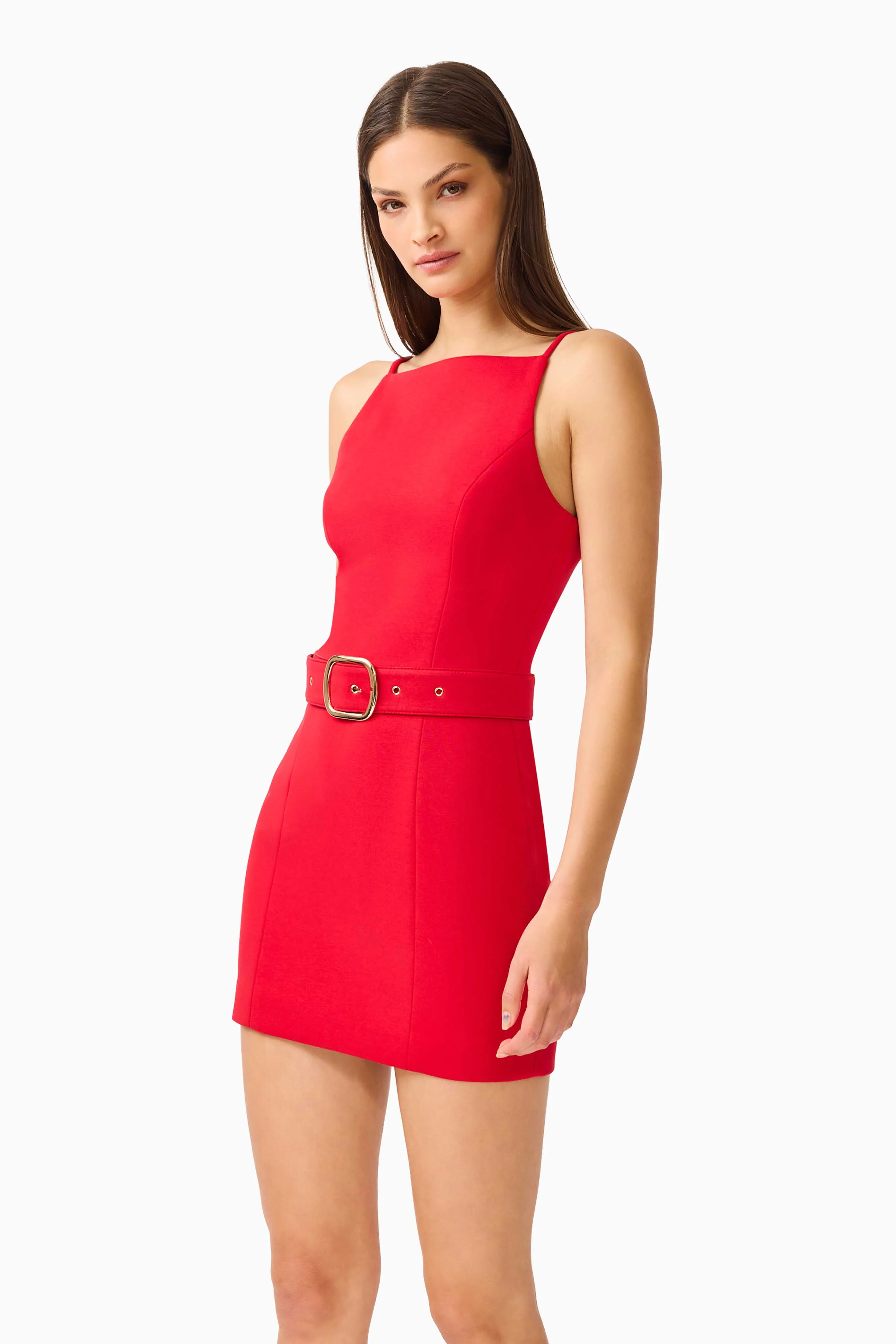 CURAAE Aris Mini Dress in Red