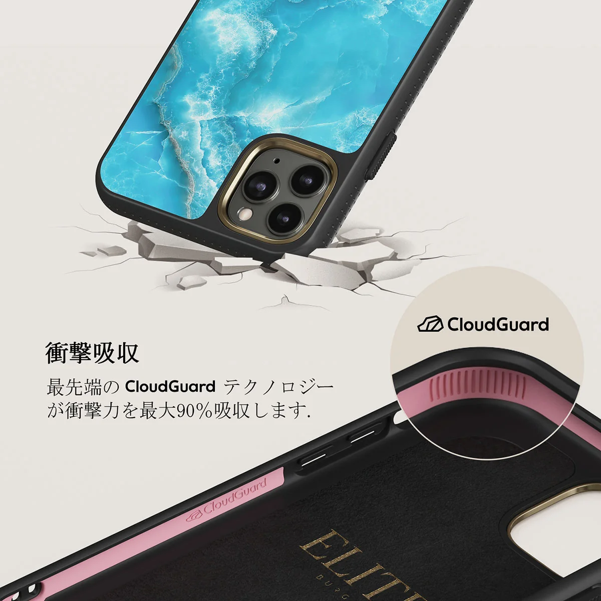 Ocean Waves - Blue iPhone 11 Pro Max ケース