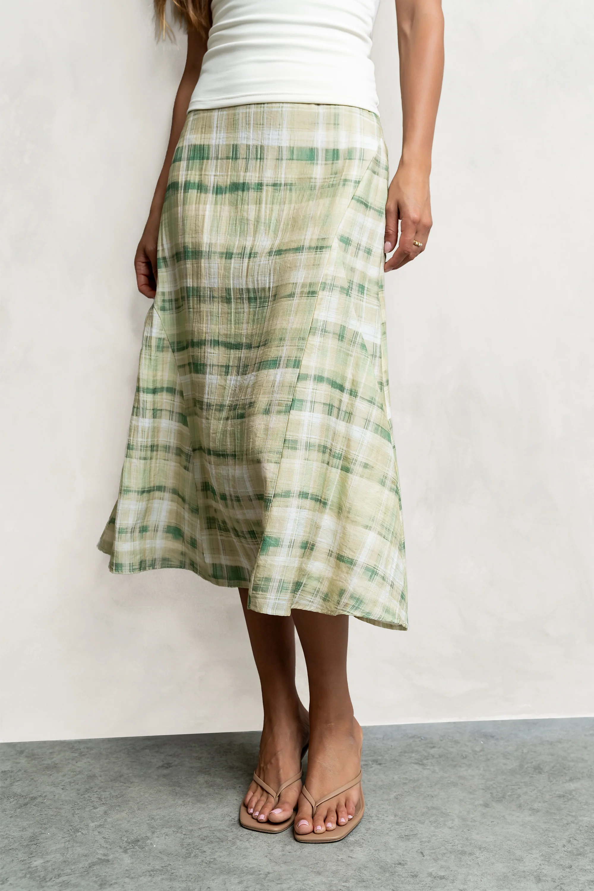 Josefine Plaid Midi Skirt - FINAL SALE