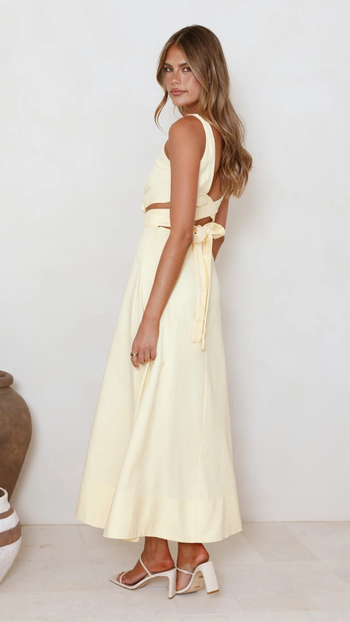 Kimberley Maxi Dress - Yellow - luluinthesky